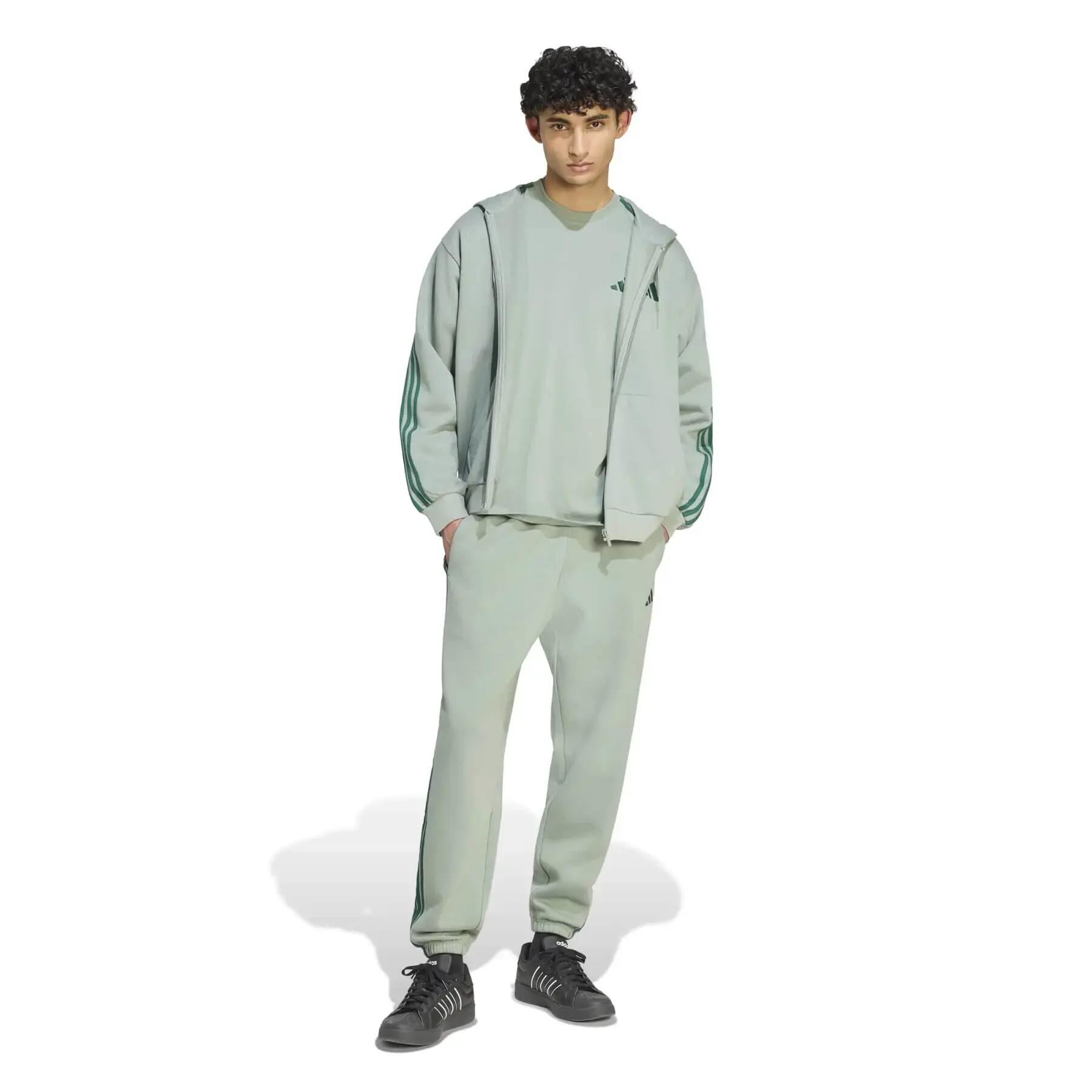 Pantalon de jogging tapered adidas Essentials 3-Stripes Fleece Cuffed 3/6