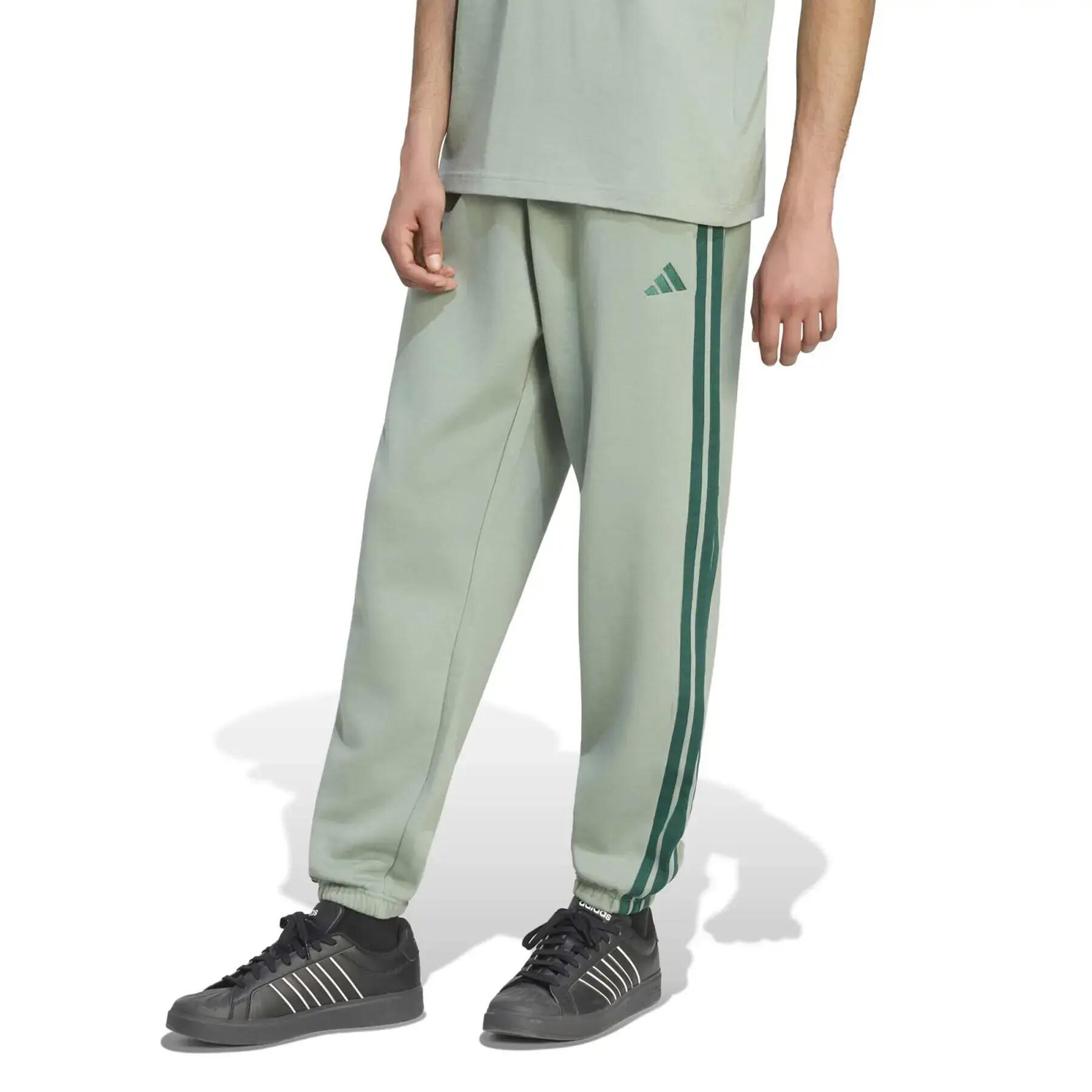 Pantalon de jogging tapered adidas Essentials 3-Stripes Fleece Cuffed 2/6