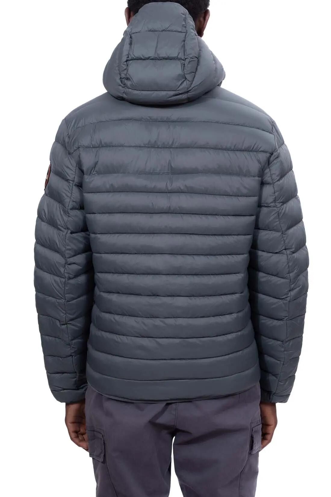 Herren - sportswear - Steppjacke - regular fit, Kapuze - Amis - salbeigrün 2/4