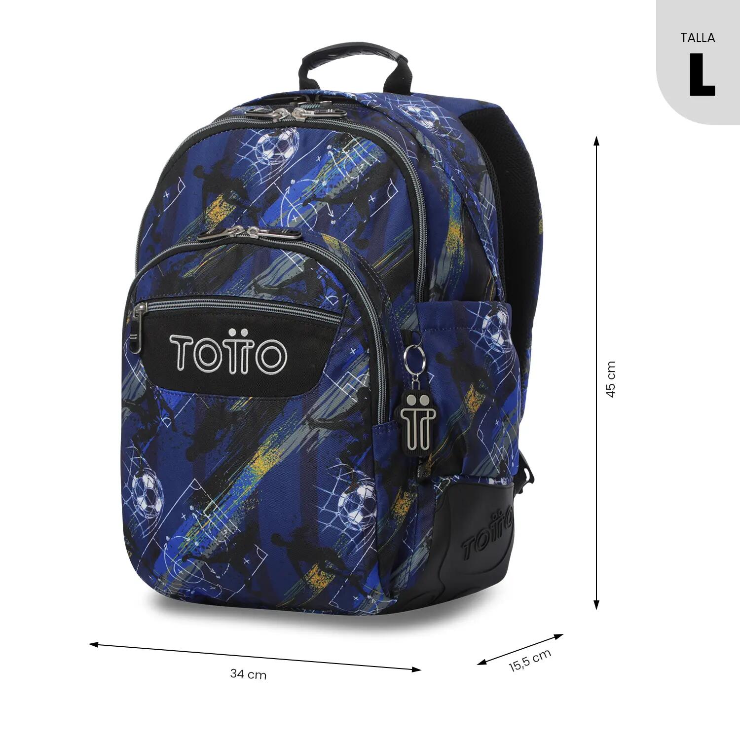 Totto Mochila escolar Rayol Beken Poliéster reciclado 34 x 45 x 15.5 cm 3/5