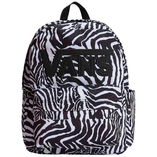 Rugzak Vans model Old Skool Drop V Backpack "Marshmallow Zebra" voor vrouwen