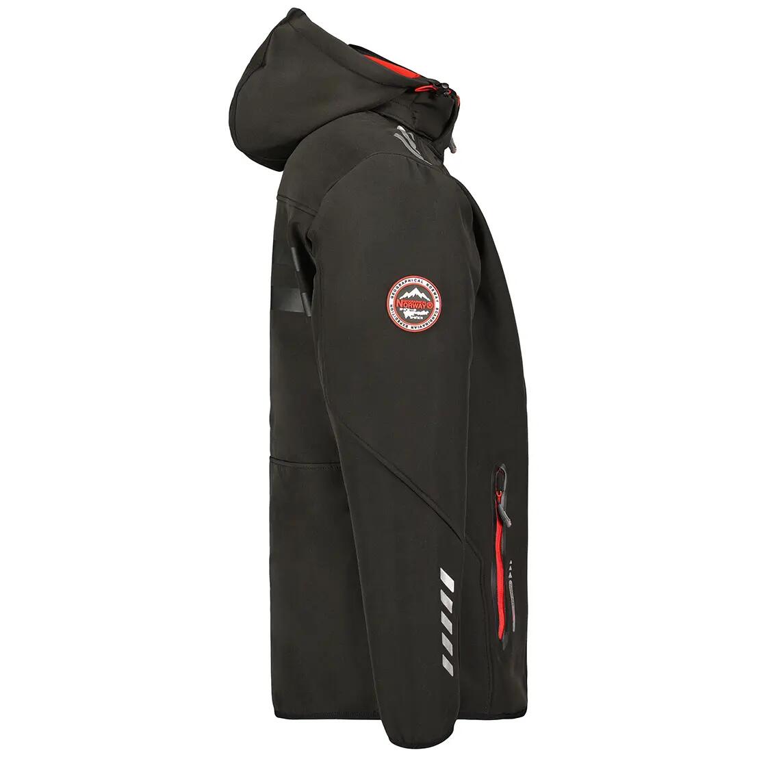 GEOGRAPHICAL NORWAY Softshell ROYAUTE DB BLACK RED MEN 068 (WY2000H GN Black Sne 4/4
