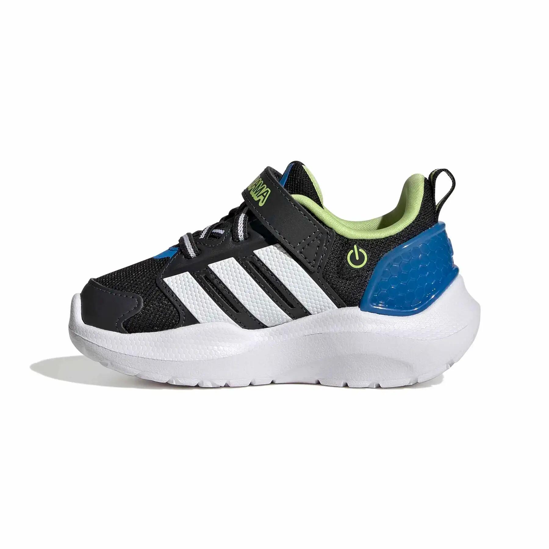 Scarpe bambino adidas lightorama rnr el i - blu/bianco/nero 3/7