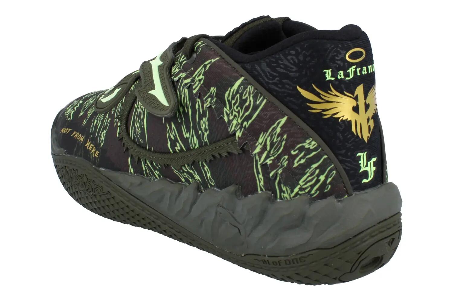 Puma MB.05 Camo LA Melo Ball Mens Basketball Trainers 2/6