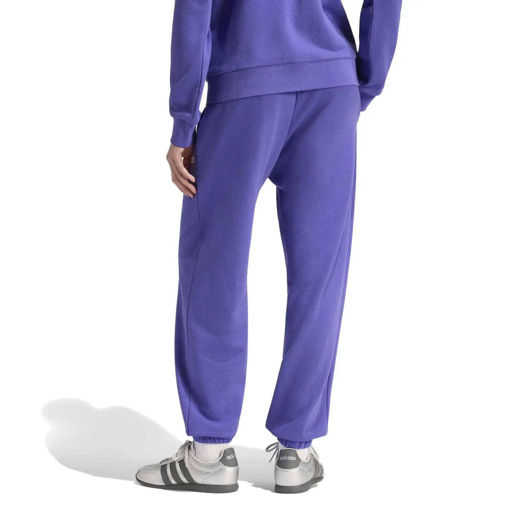 Pantalon de jogging femme adidas Essentials Linear Cuffed 4/6