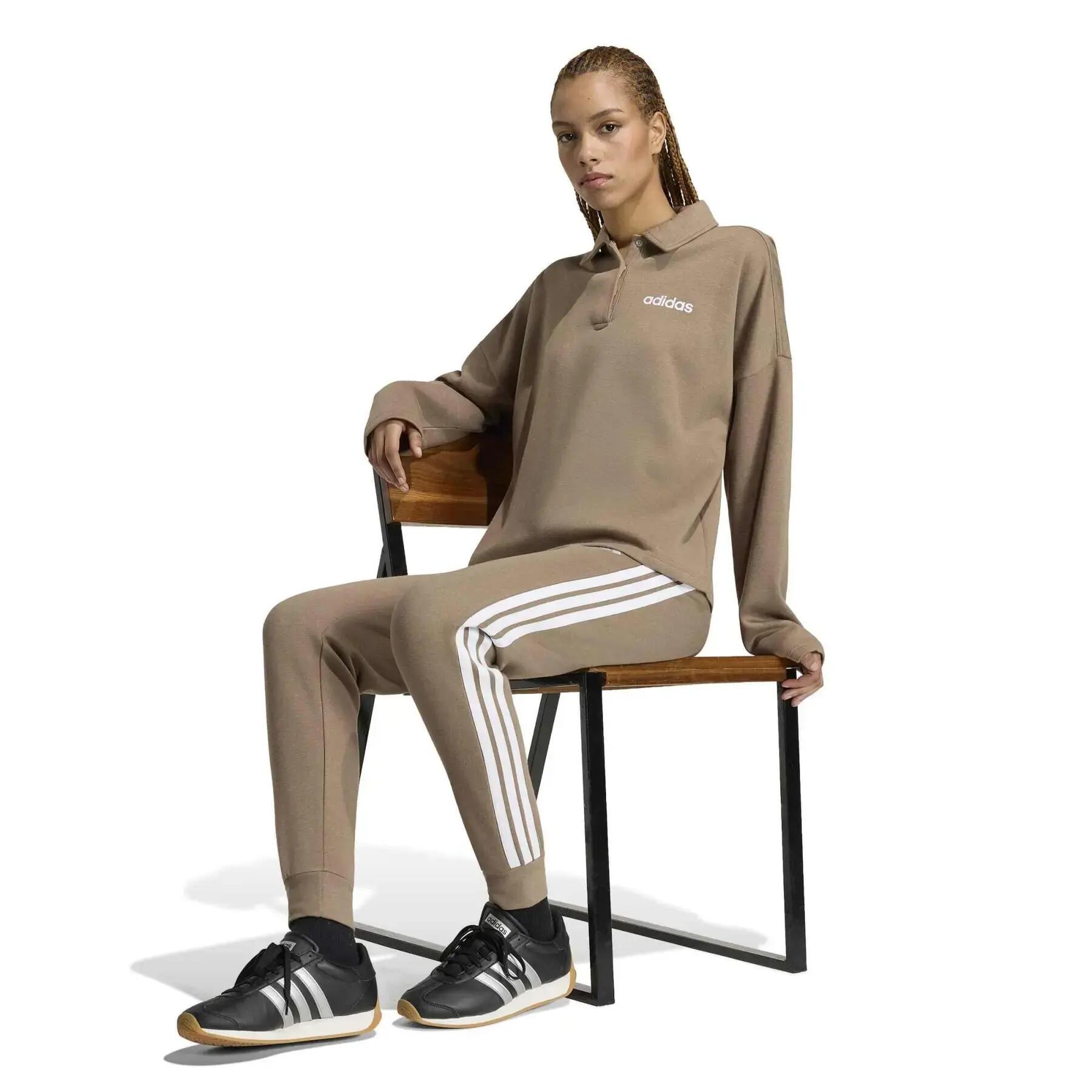 Pantalón de chándal slim mujer adidas Essentials 3-Stripes Fleece 3/6