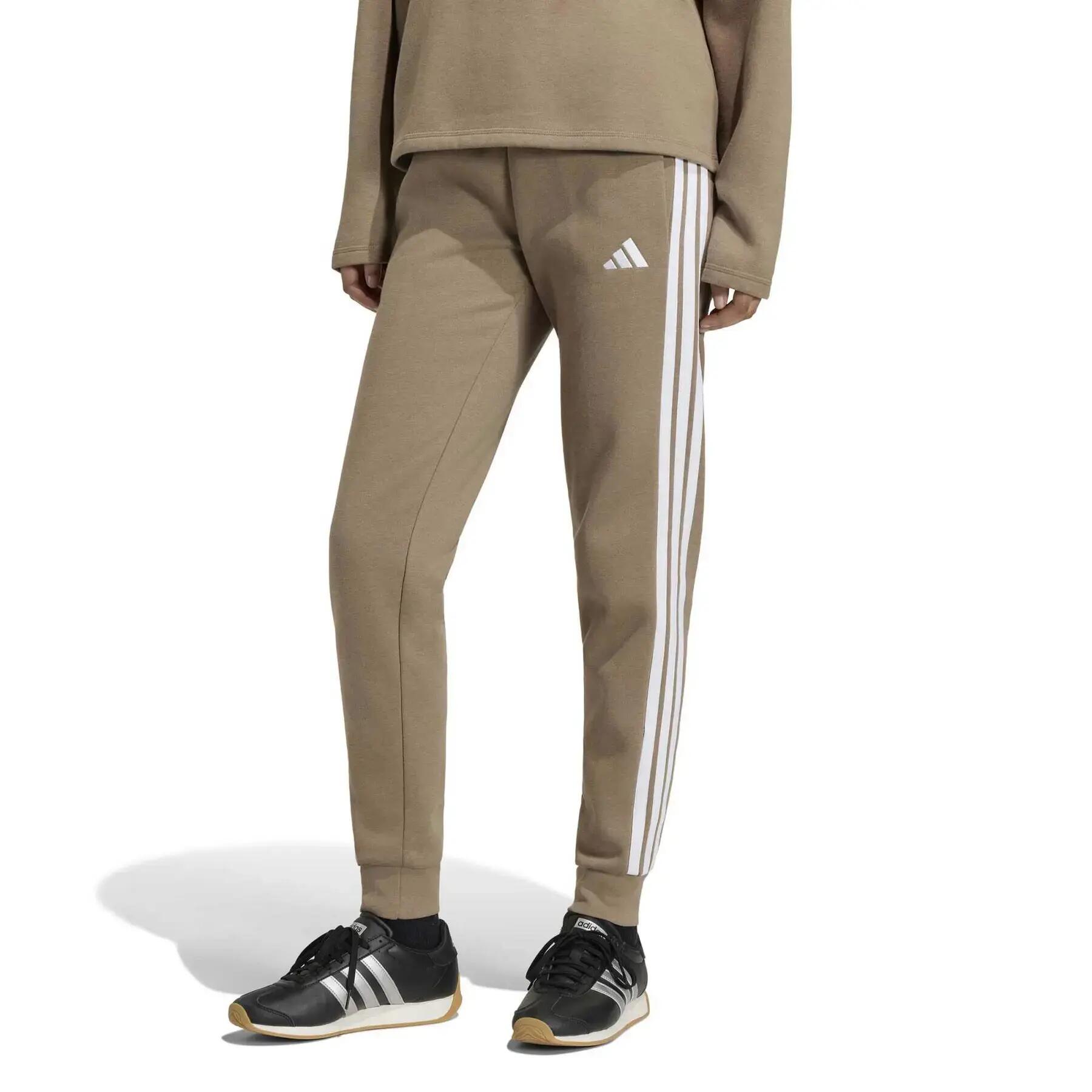 Pantalón de chándal slim mujer adidas Essentials 3-Stripes Fleece 2/6