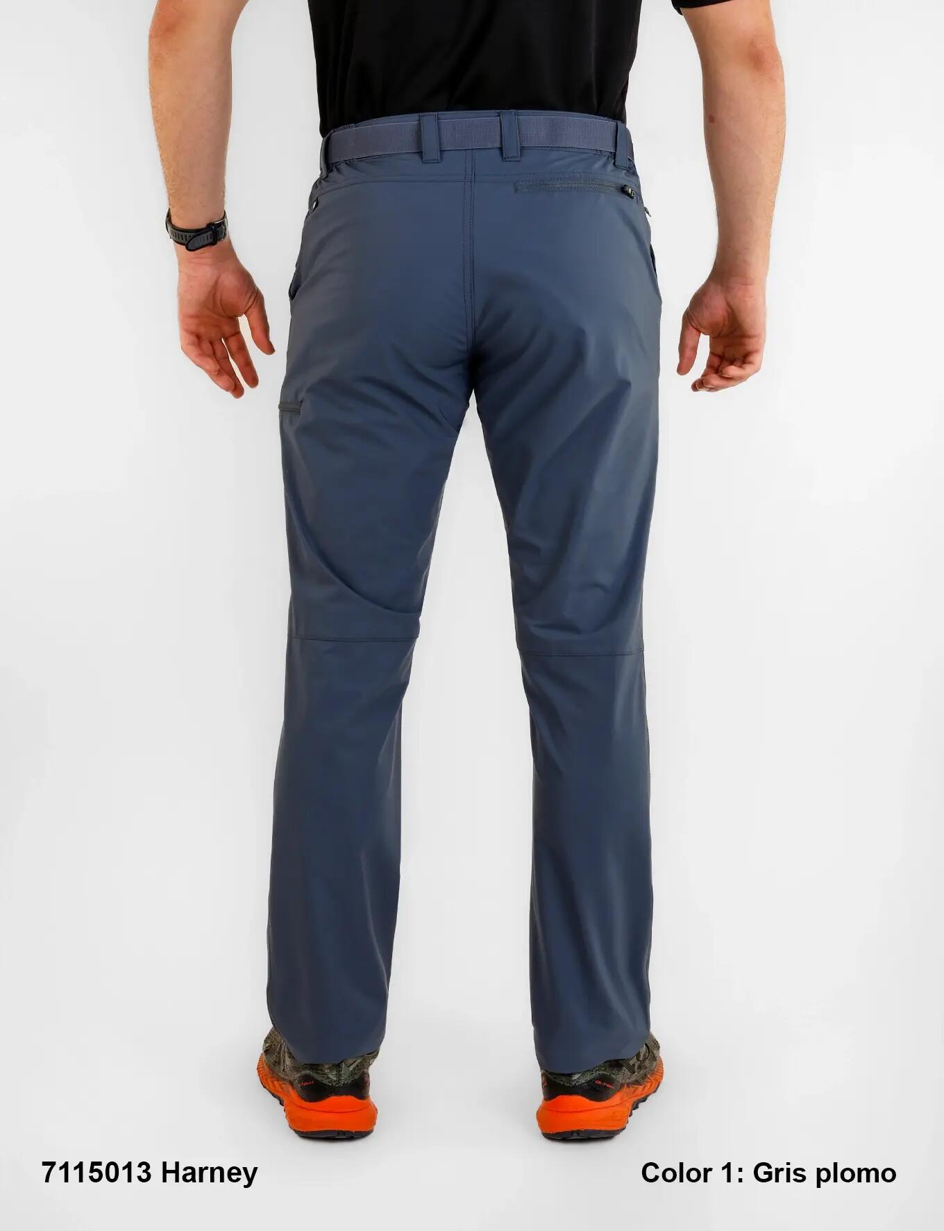 Pantalón running hombre bielástico gris 2/3