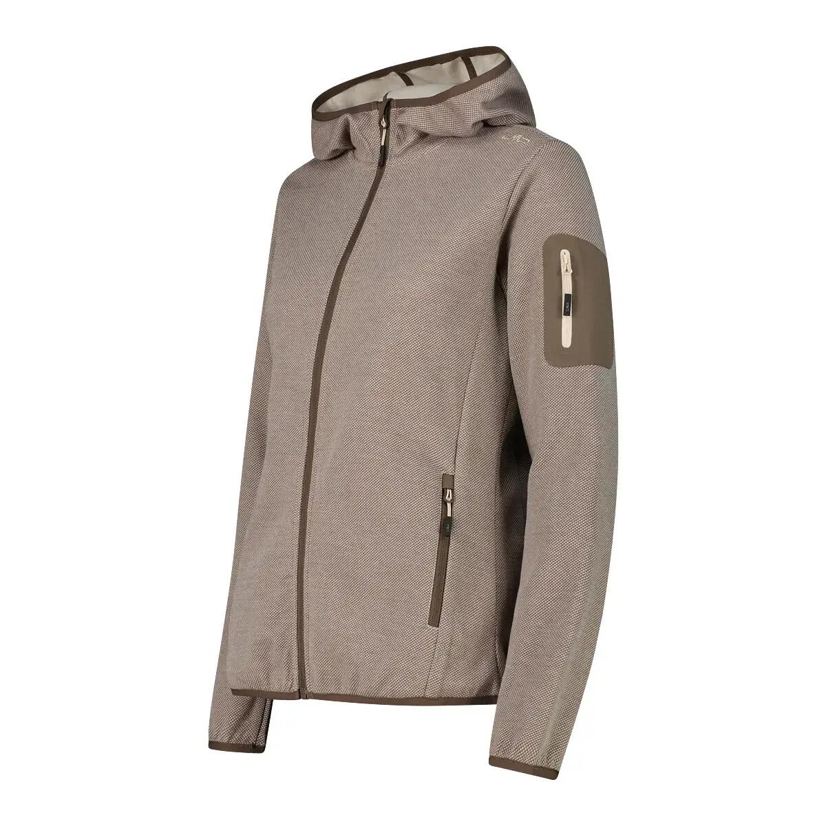 Damska bluza z kapturem z siateczkowymi wstawkami CMP Knit-Tech 3/3