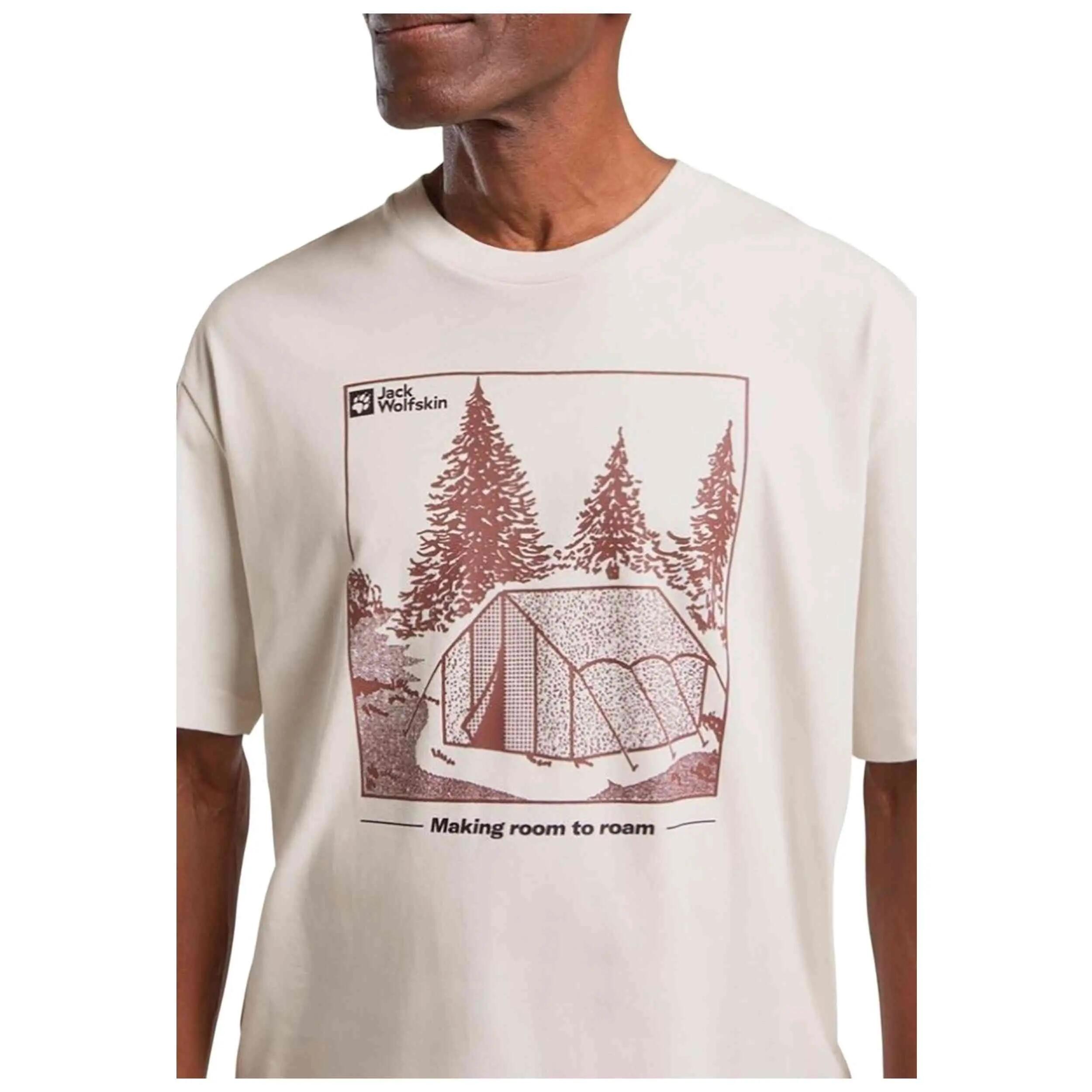 Kurzarmshirt Jack Wolfskin Modell Freeroamer T M für männer 3/4