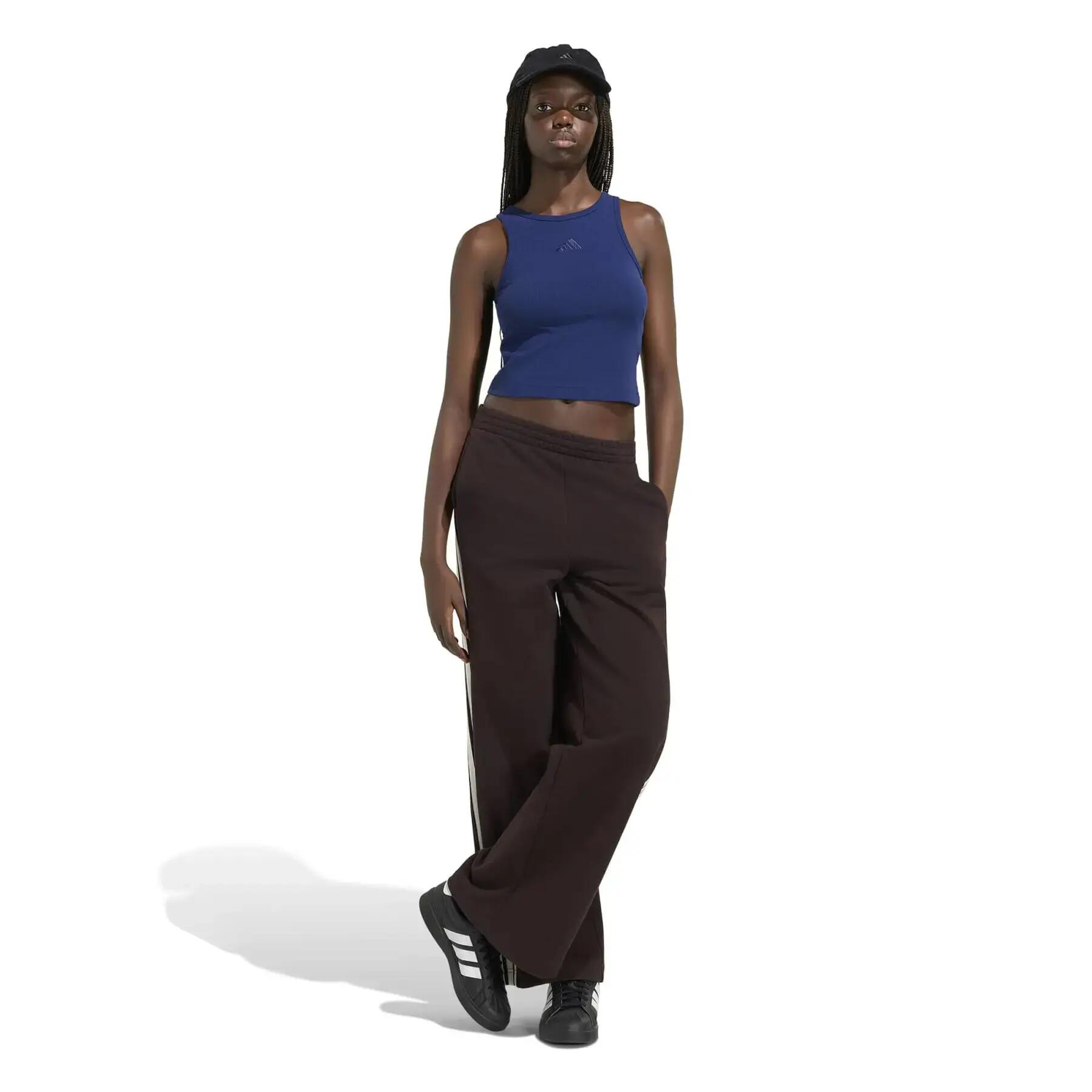 Pantalon de jogging large femme adidas 3-Stripes 3/6