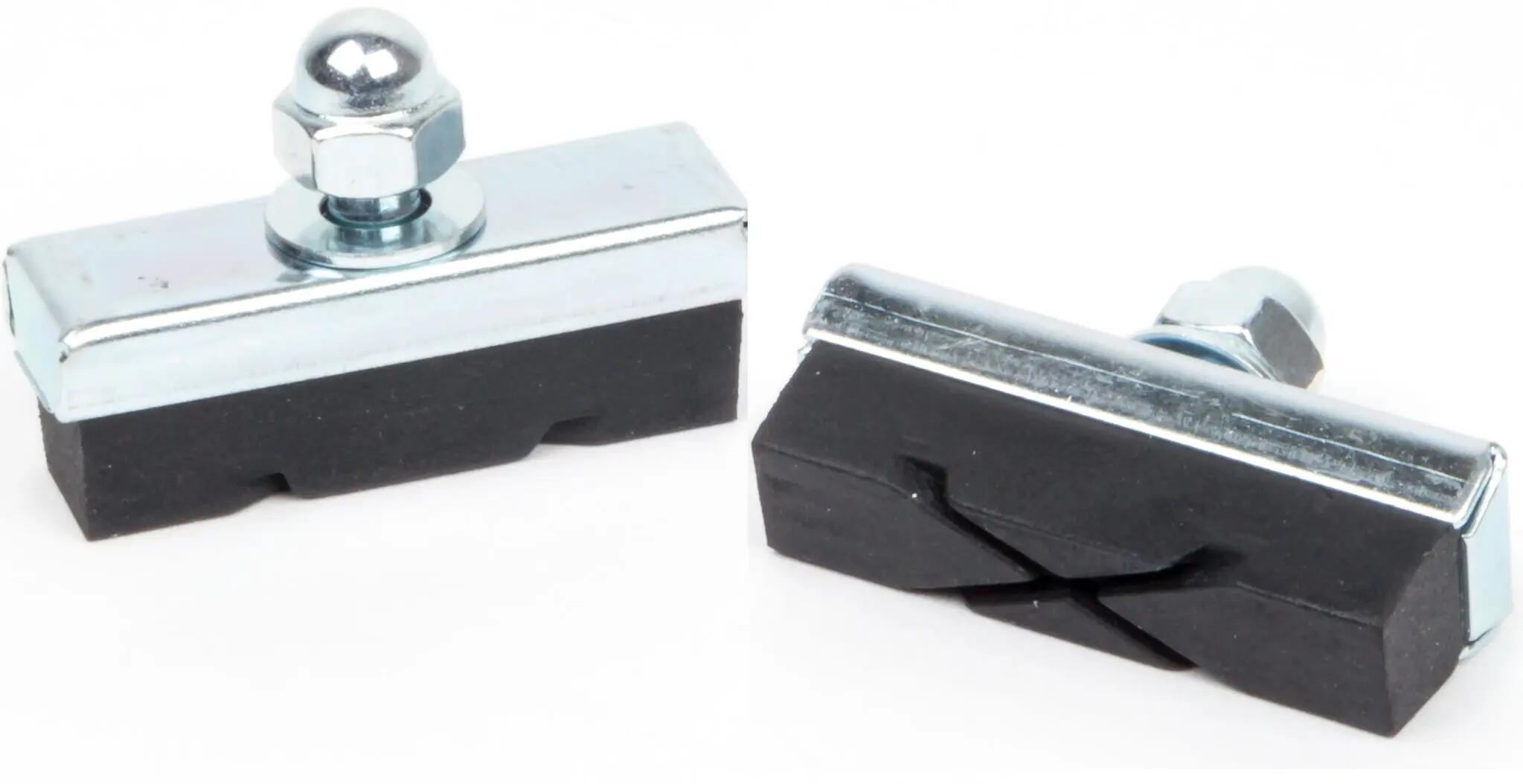 Plaquettes de frein X-Groove frein à pince 40 x 13 mm Noir/Argent - 2 pièces 2/3