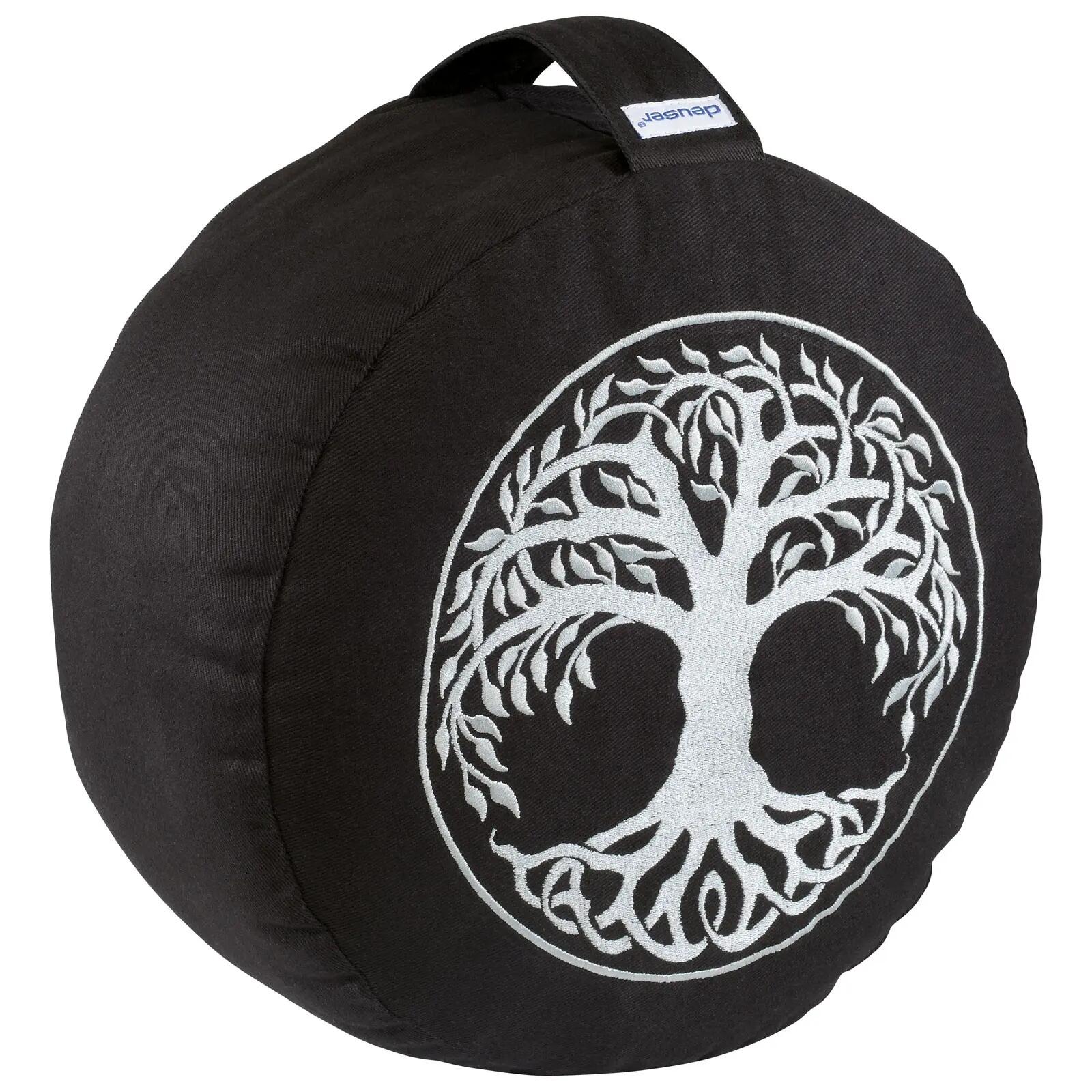 Coussin de yoga - Yoga et méditation - Deuser - Rembourrage en sarrasin - Blanc 4/4