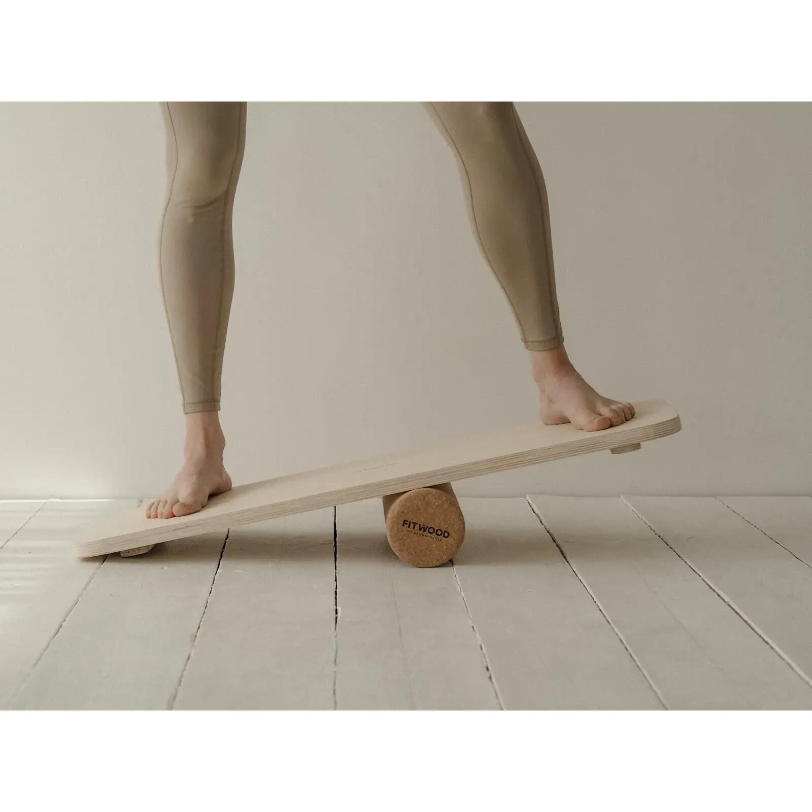 Balanceboard - Training - FitWood ALAVA - Berken 3/4