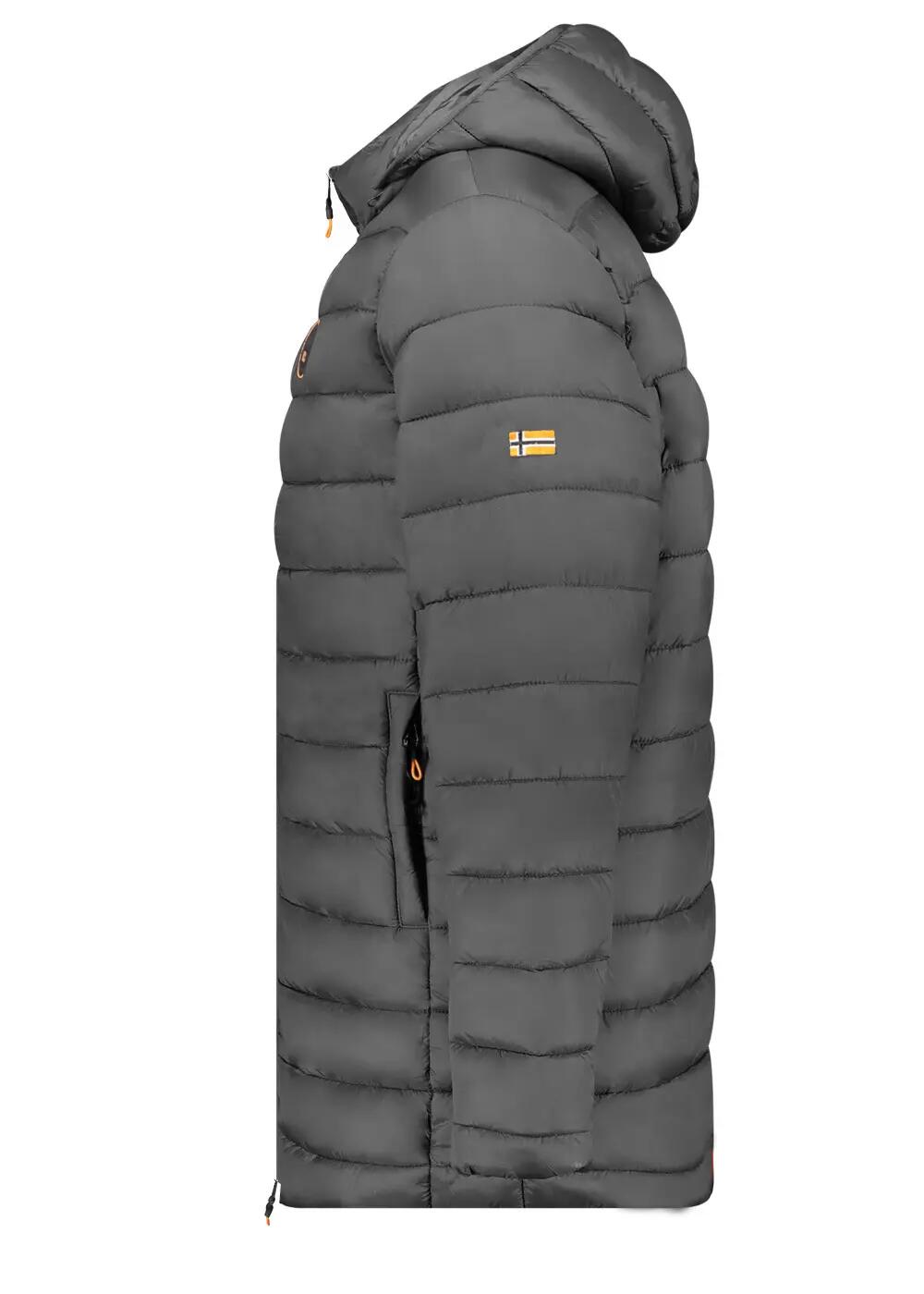 GEOGRAPHICAL NORWAY Kurtka AMIGOMAP LONG HOOD DB DGREY MEN 233 DARK GREY Baskets 7/7