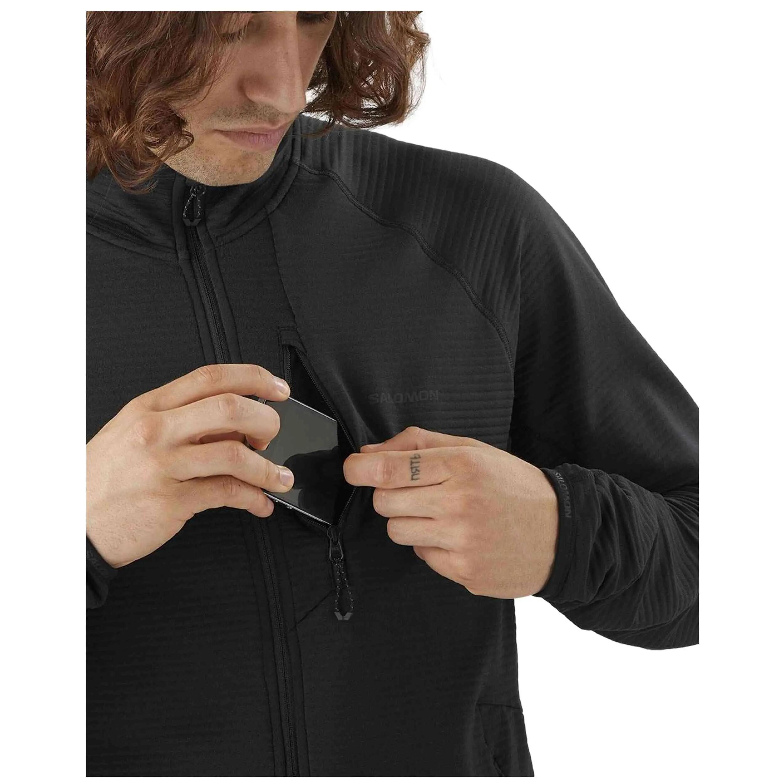 Polaire Salomon modèle Essential Lightwarm Full Zip pour homme 4/5