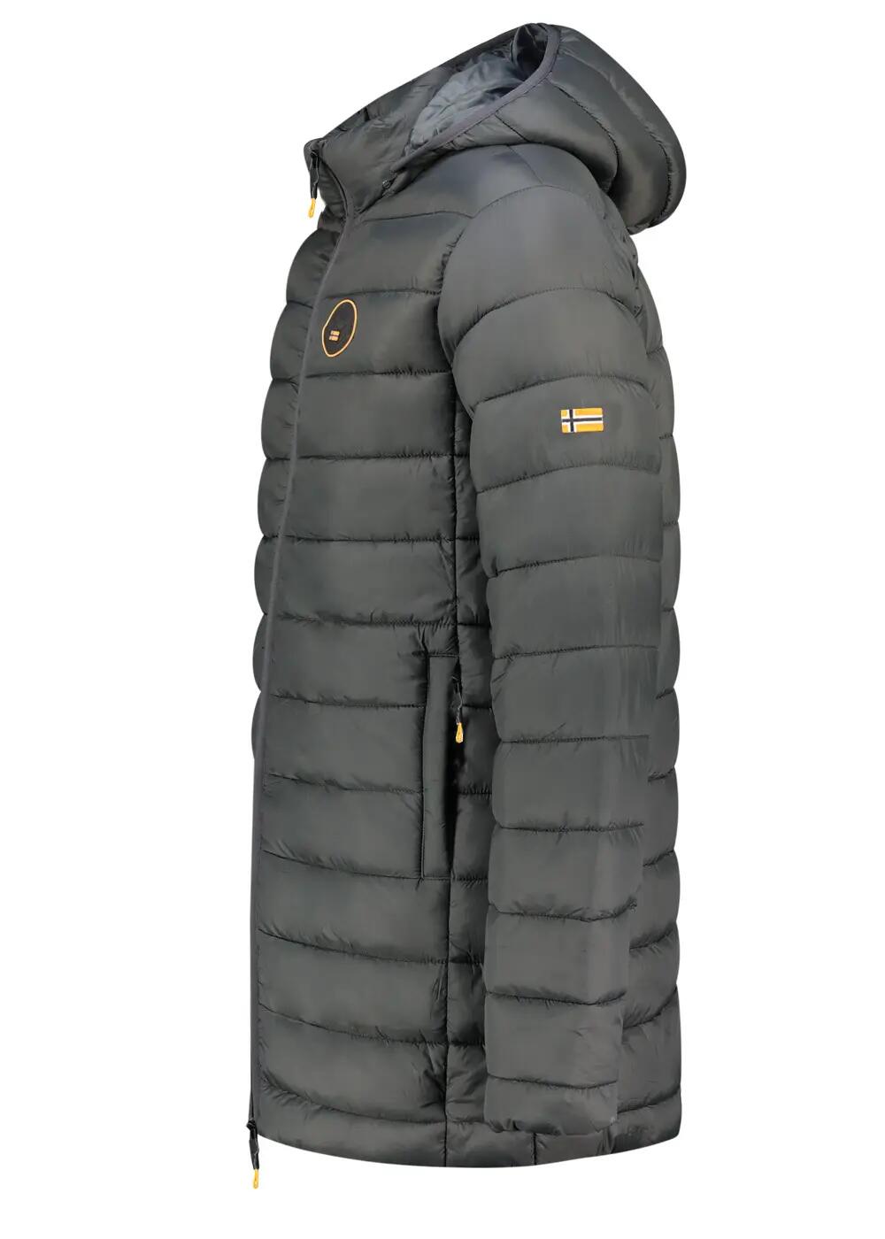 GEOGRAPHICAL NORWAY Kurtka AMIGOMAP LONG HOOD DB DGREY MEN 233 DARK GREY Baskets 6/7