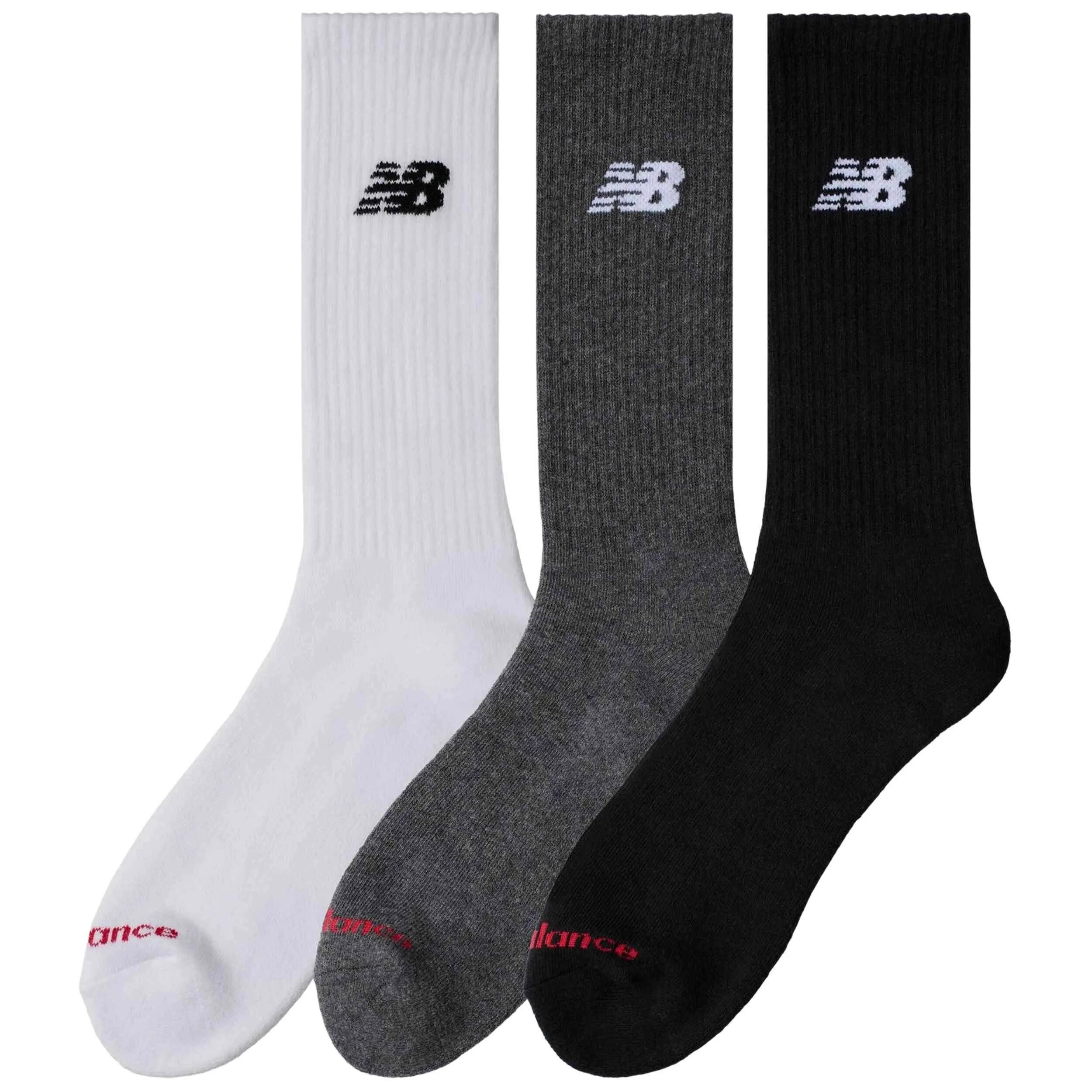 Socken New Balance Modell Calcetines New Balance Everyday Crew 3 gris für unisex 2/3