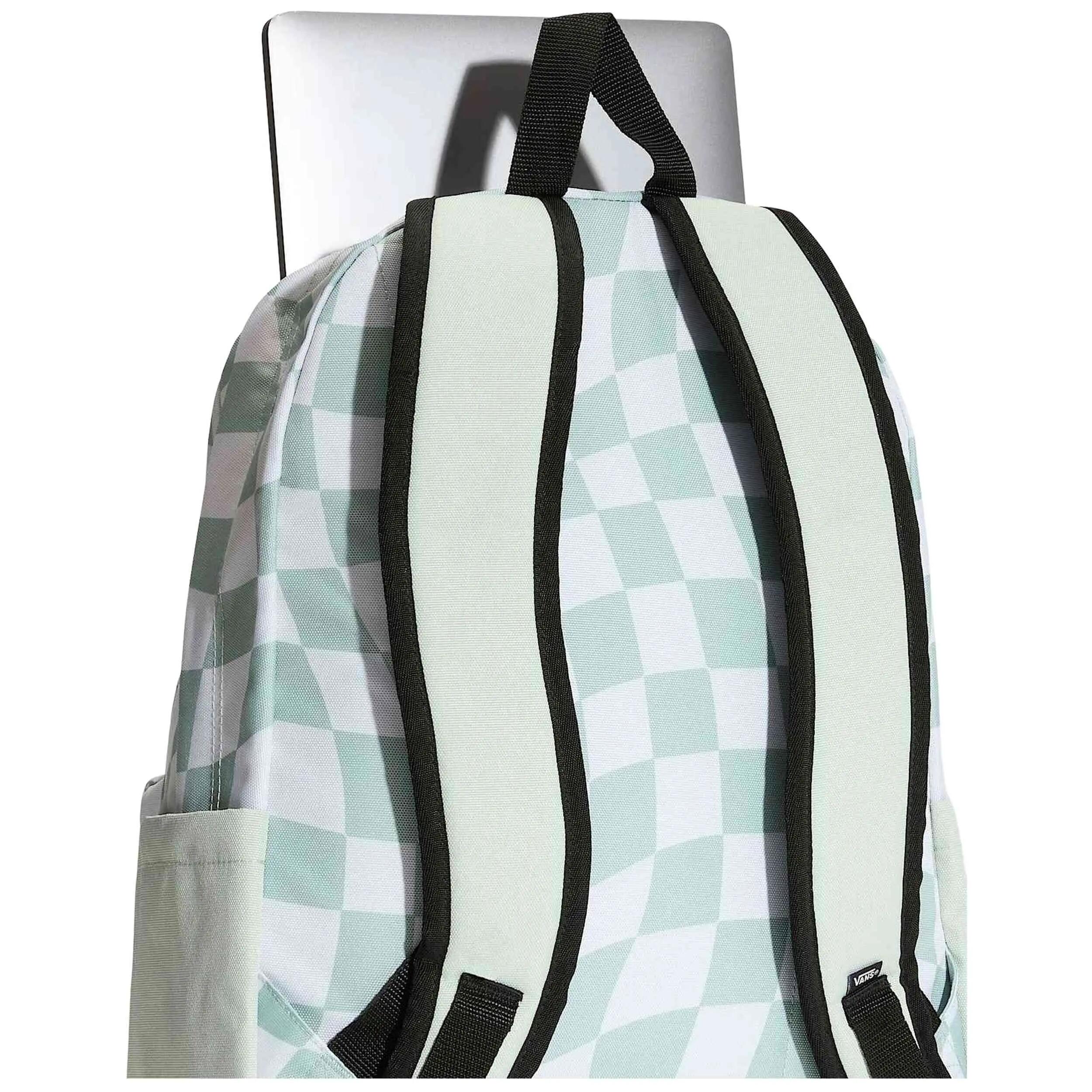 Sac à dos Vans modèle Old Skool Classic Backpack "Dusty Mint Checke pour unisexe 4/4