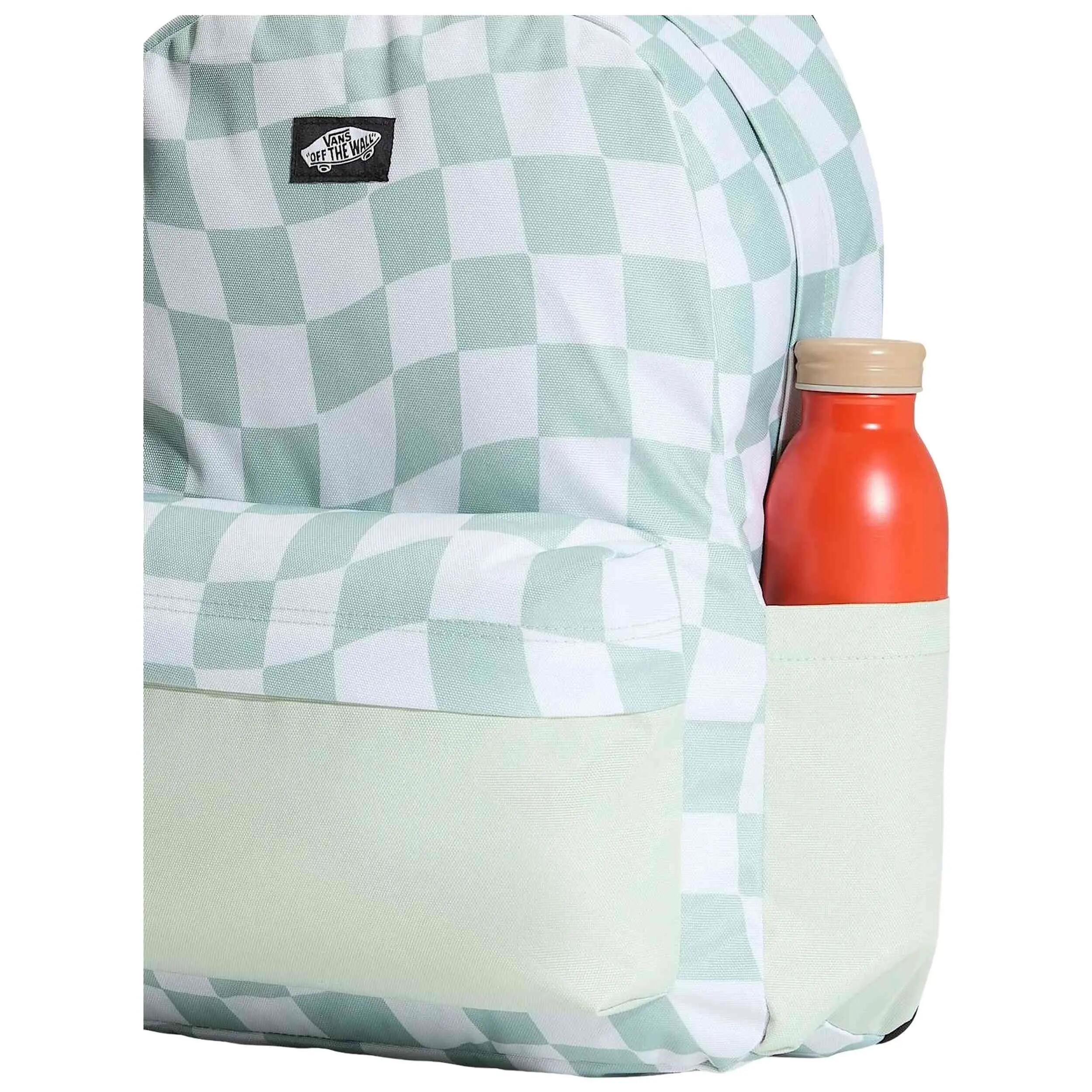 Sac à dos Vans modèle Old Skool Classic Backpack "Dusty Mint Checke pour unisexe 3/4