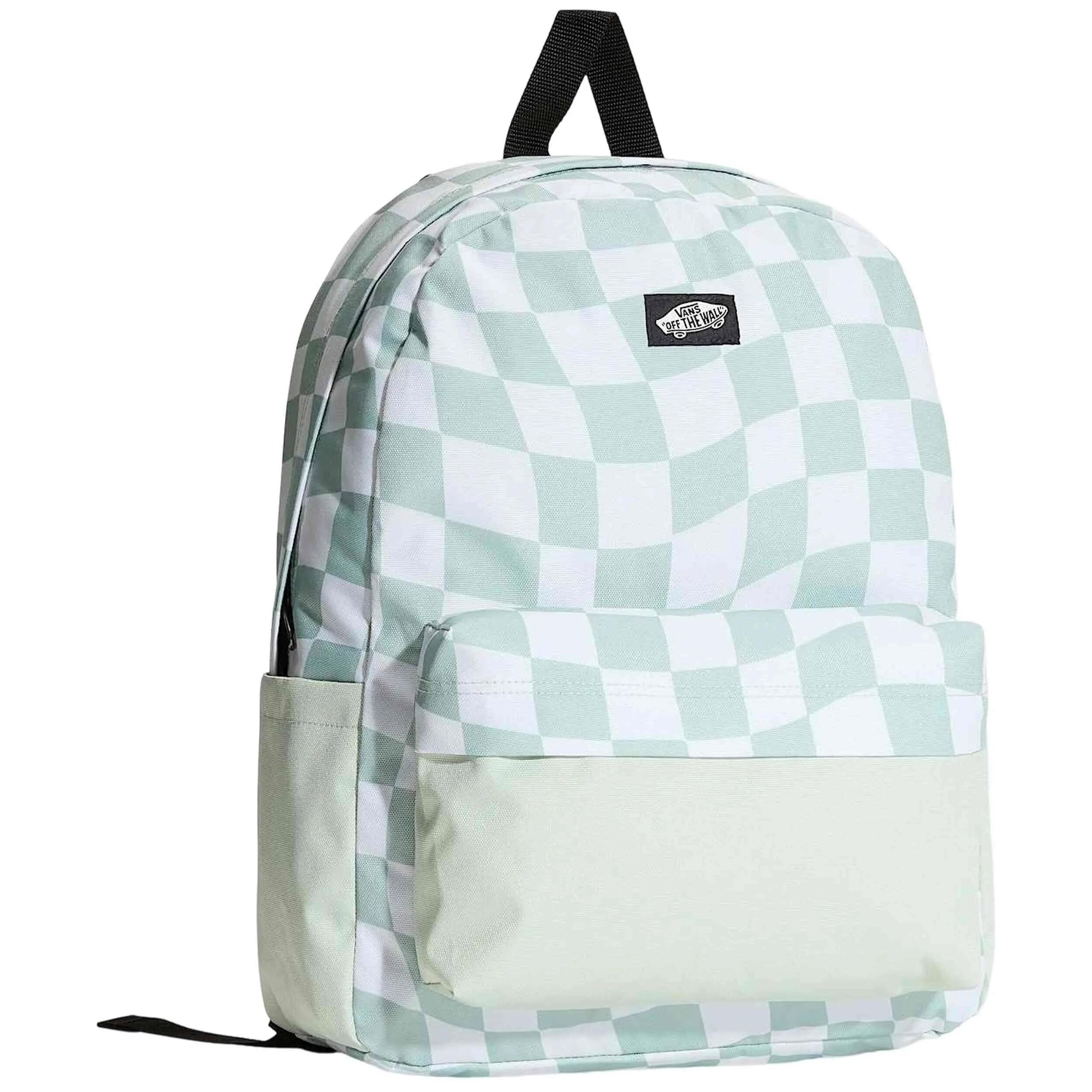 Sac à dos Vans modèle Old Skool Classic Backpack "Dusty Mint Checke pour unisexe 2/4