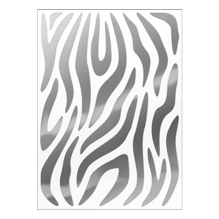 Fahrrad Zebra Aufkleber Set, 20x15 cm, Sticker für Rahmen & Helm, wetterfest