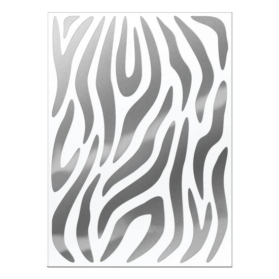 Fahrrad Zebra Aufkleber Set, 20x15 cm, Sticker für Rahmen & Helm, wetterfest