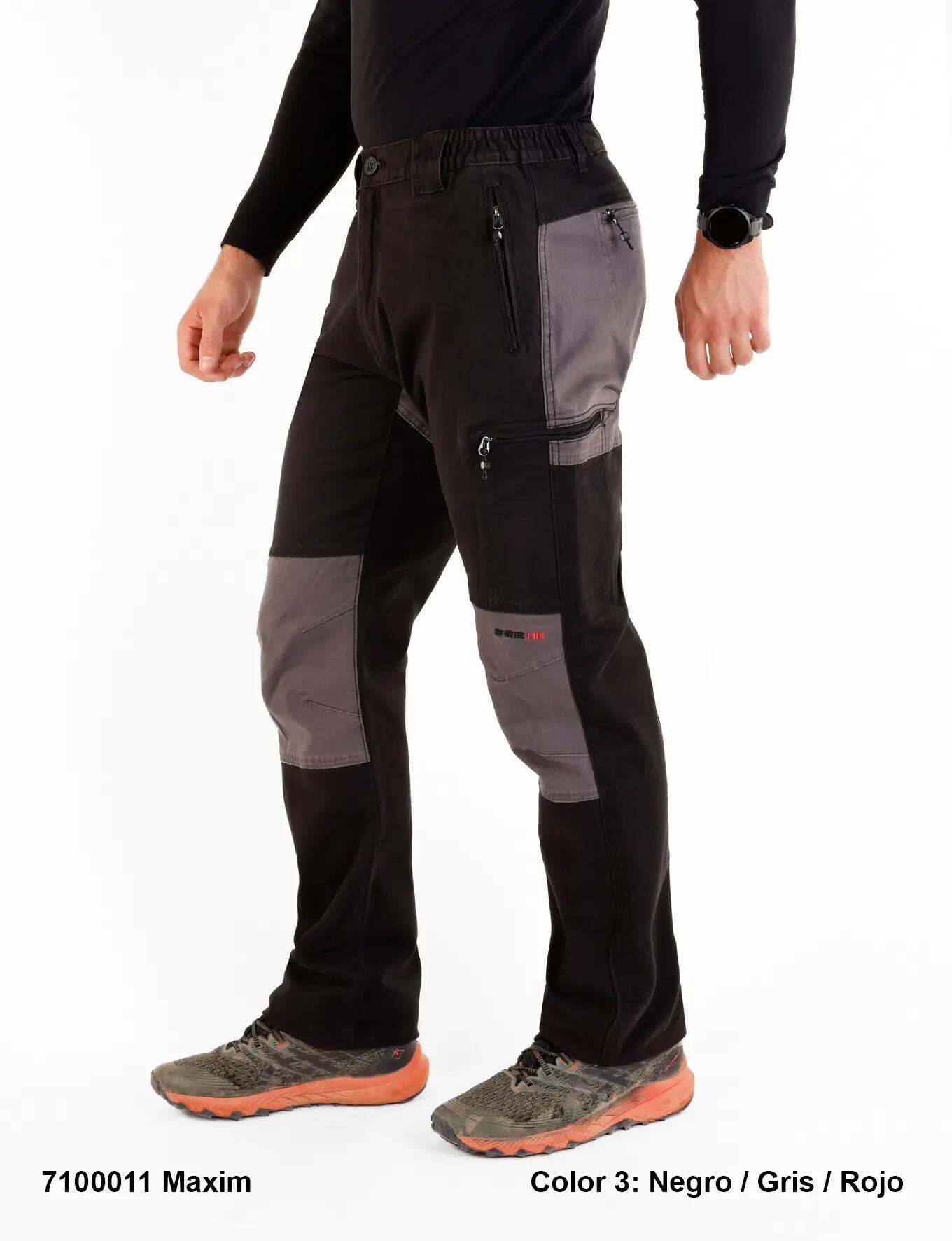 Pantalón - Running - Hombre - Elástico - Maxim - Negro/Gris 3/3