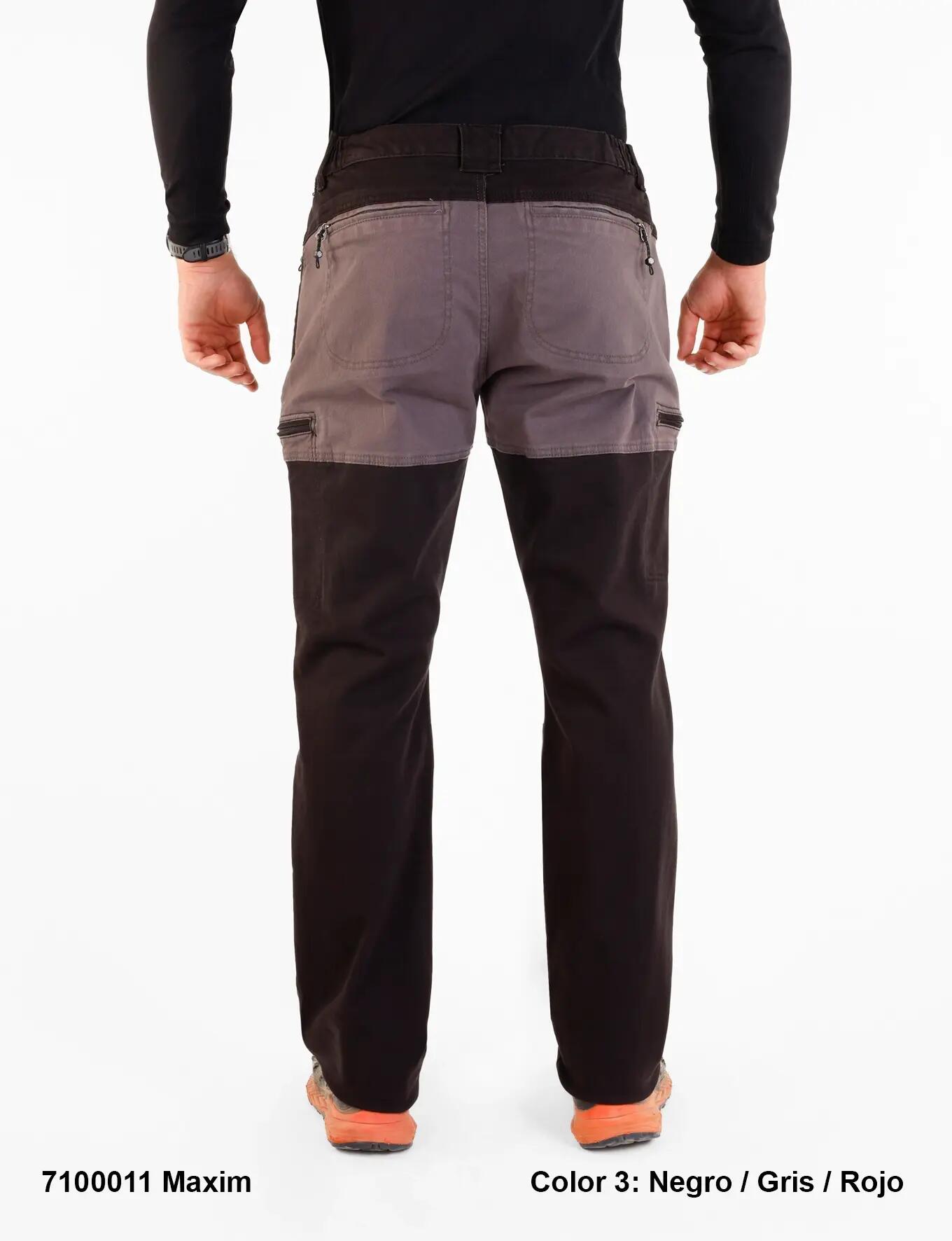 Pantalón - Running - Hombre - Elástico - Maxim - Negro/Gris 2/3