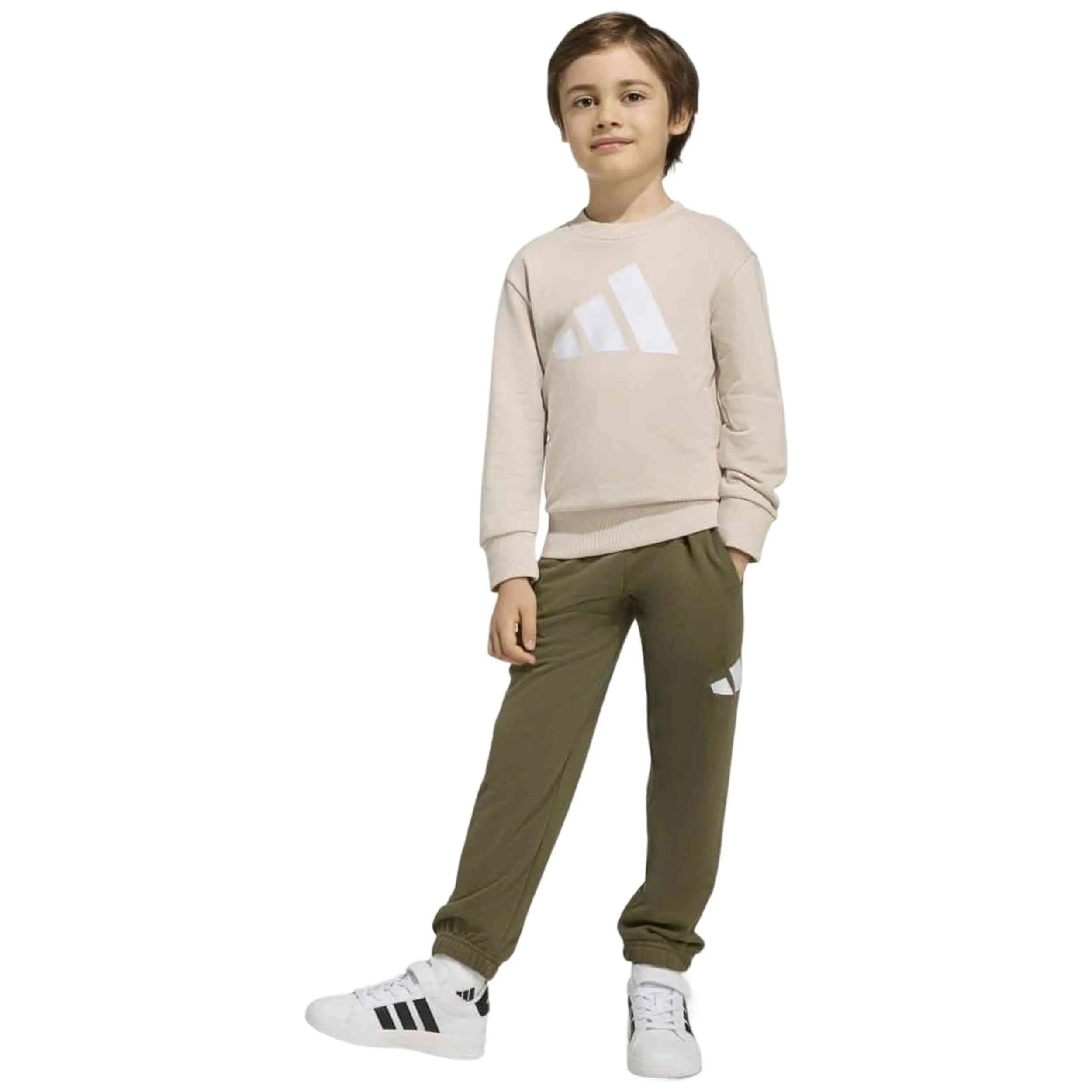 Survêtement complet Adidas modèle LK BL FT JOG pour unisexe enfants 1/5