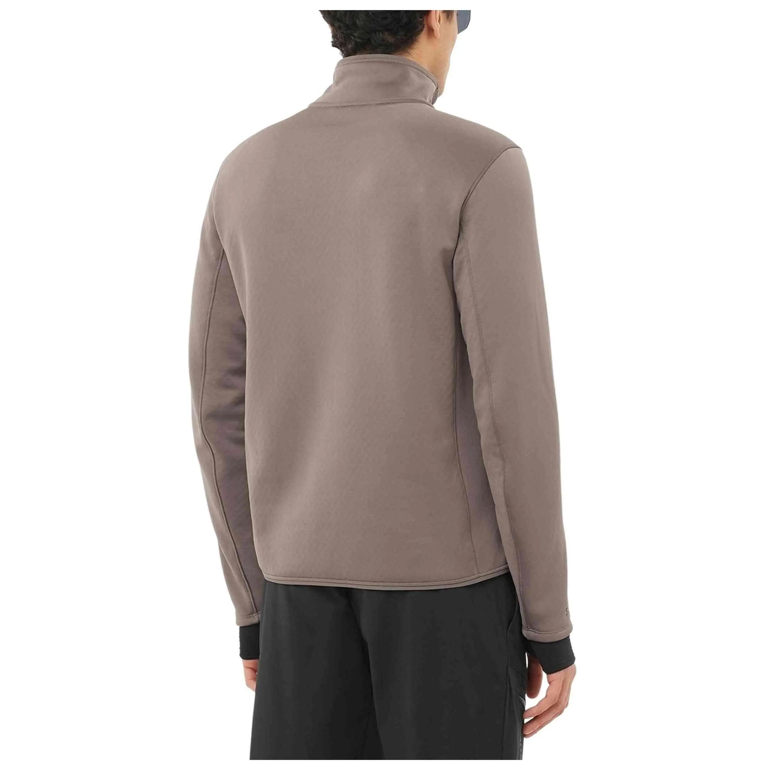Fleecejacke Salomon Modell Outline Warm Fleece Full für männer 5/5