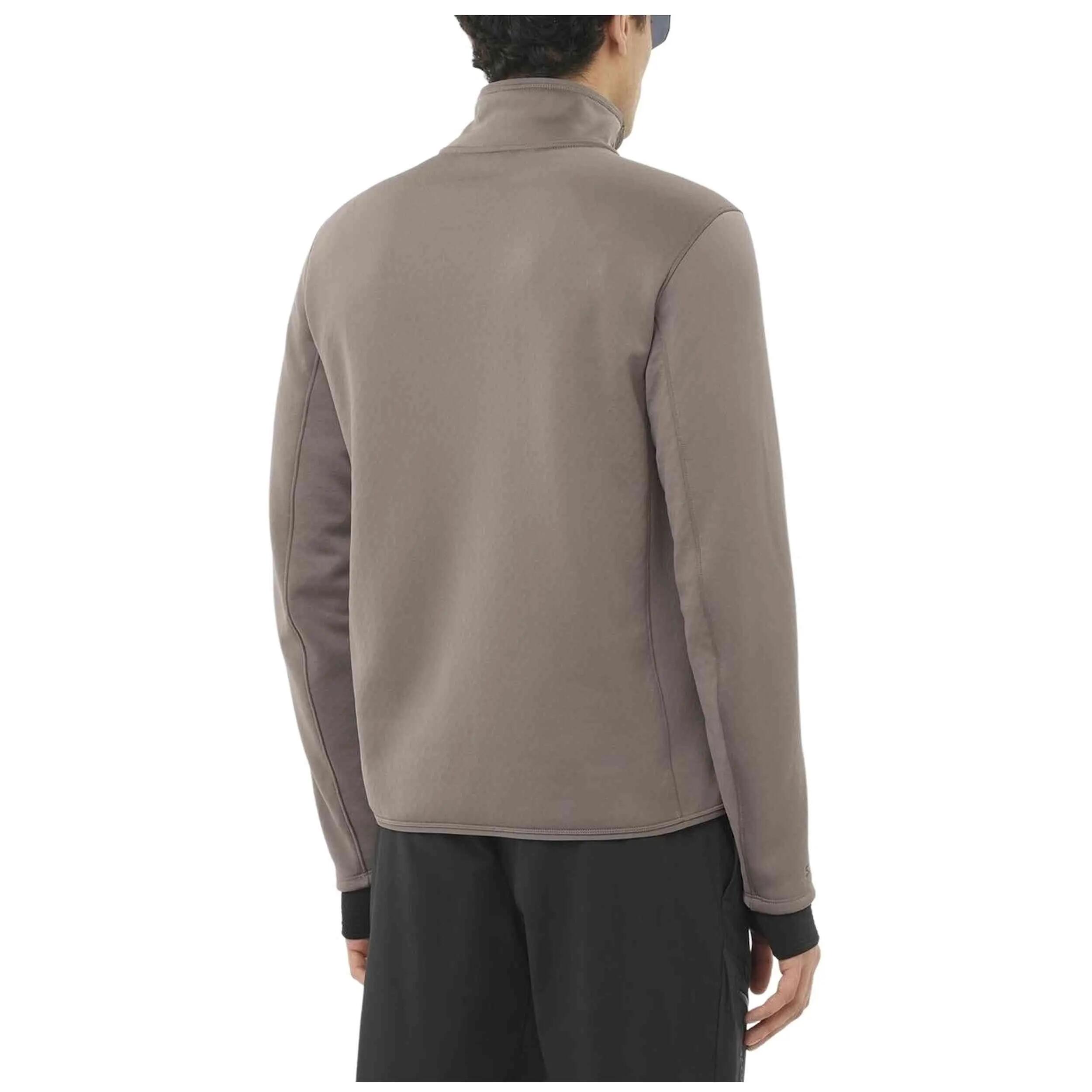 Fleecejacke Salomon Modell Outline Warm Fleece Full für männer 2/5