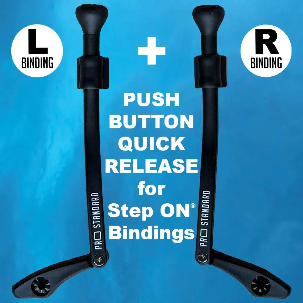Push Button Quick Release pour fixations Step On® - Fixation droite - Noir 2/7