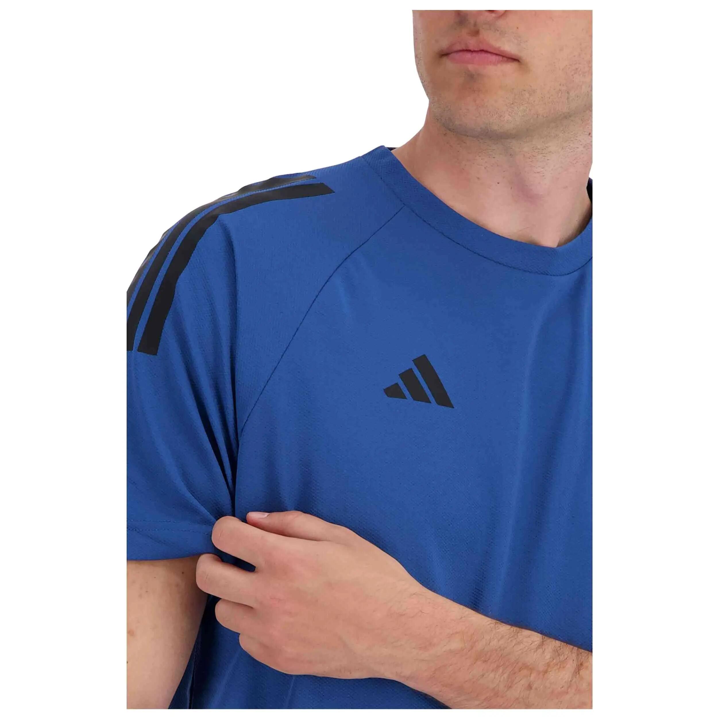Maglia a maniche corte Adidas modello Climacool Sereno 3 Stripes T-Sh per uomini 4/5