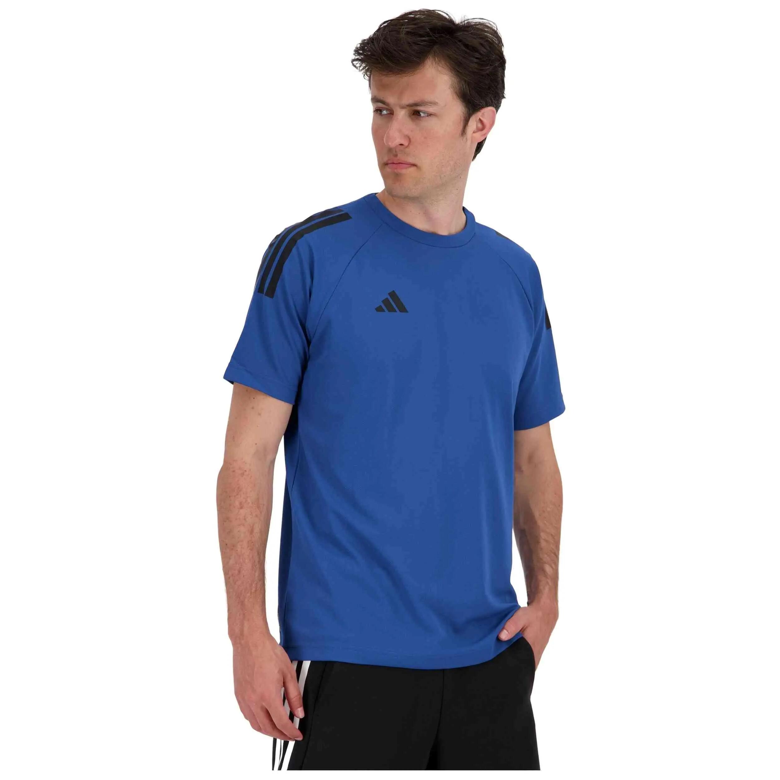 Maglia a maniche corte Adidas modello Climacool Sereno 3 Stripes T-Sh per uomini 3/5