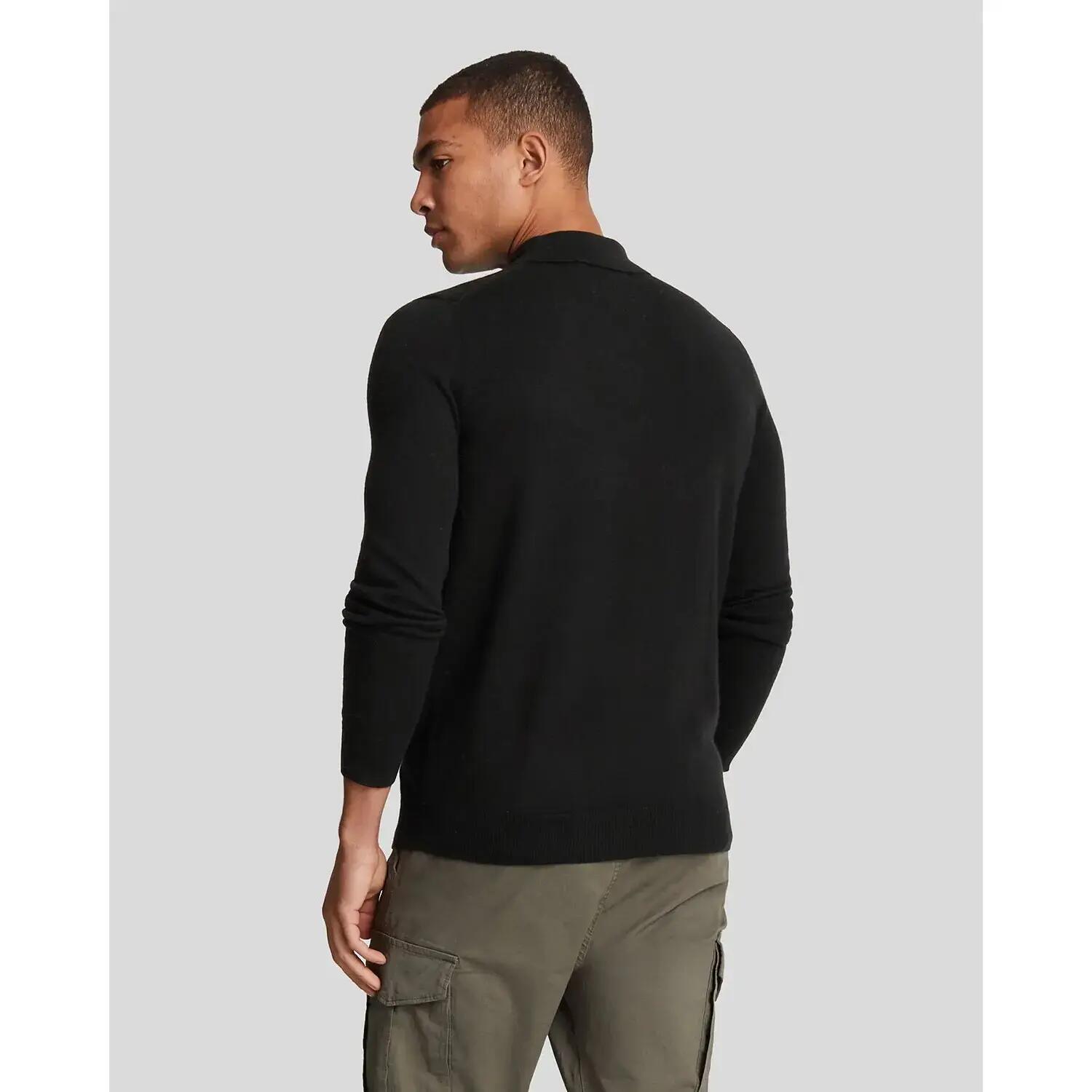 Polo en coton mérinos à manches longues Lyle & Scott 3/3