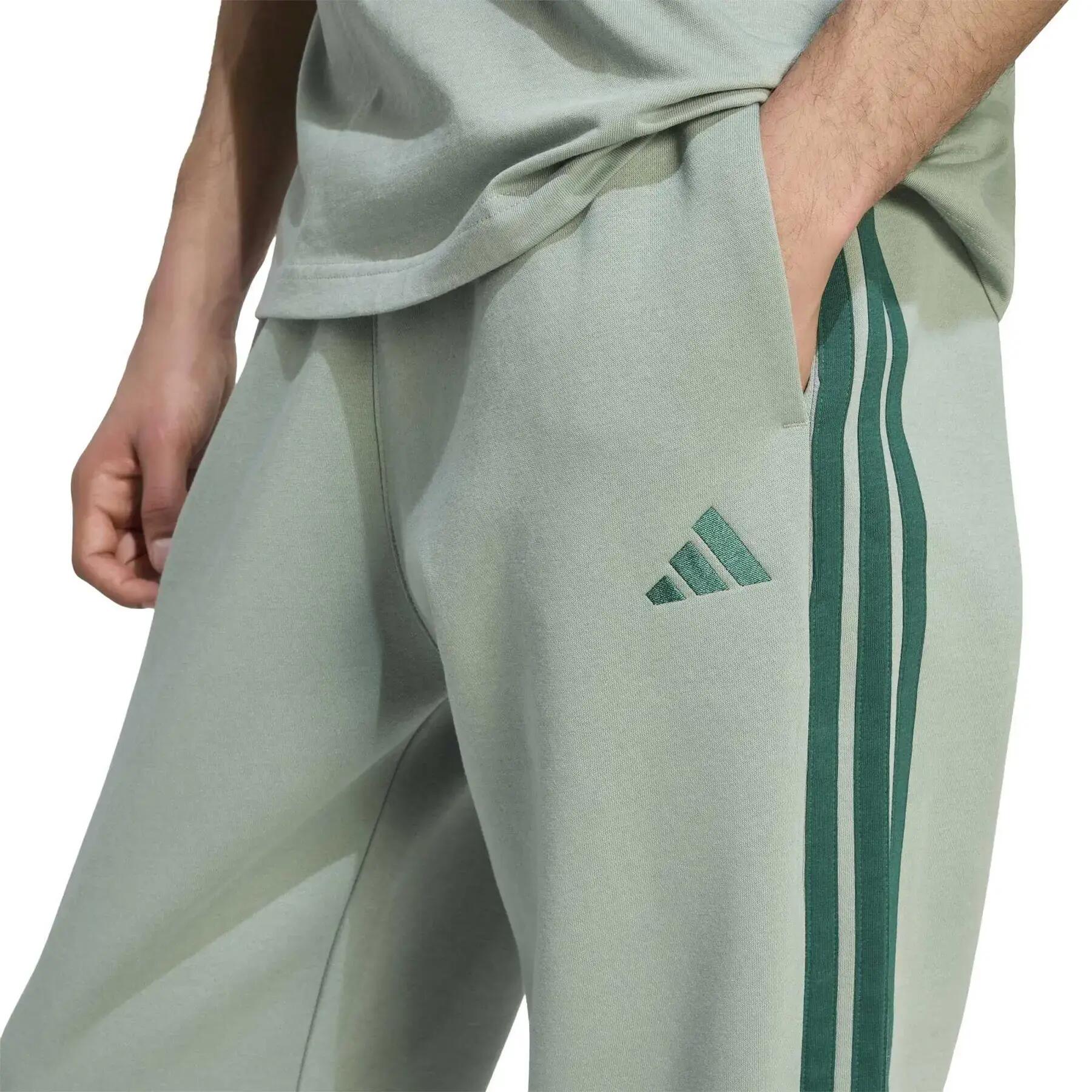 Pantaloni sportivi tapered adidas Essentials 3-Stripes Fleece Cuffed 5/6