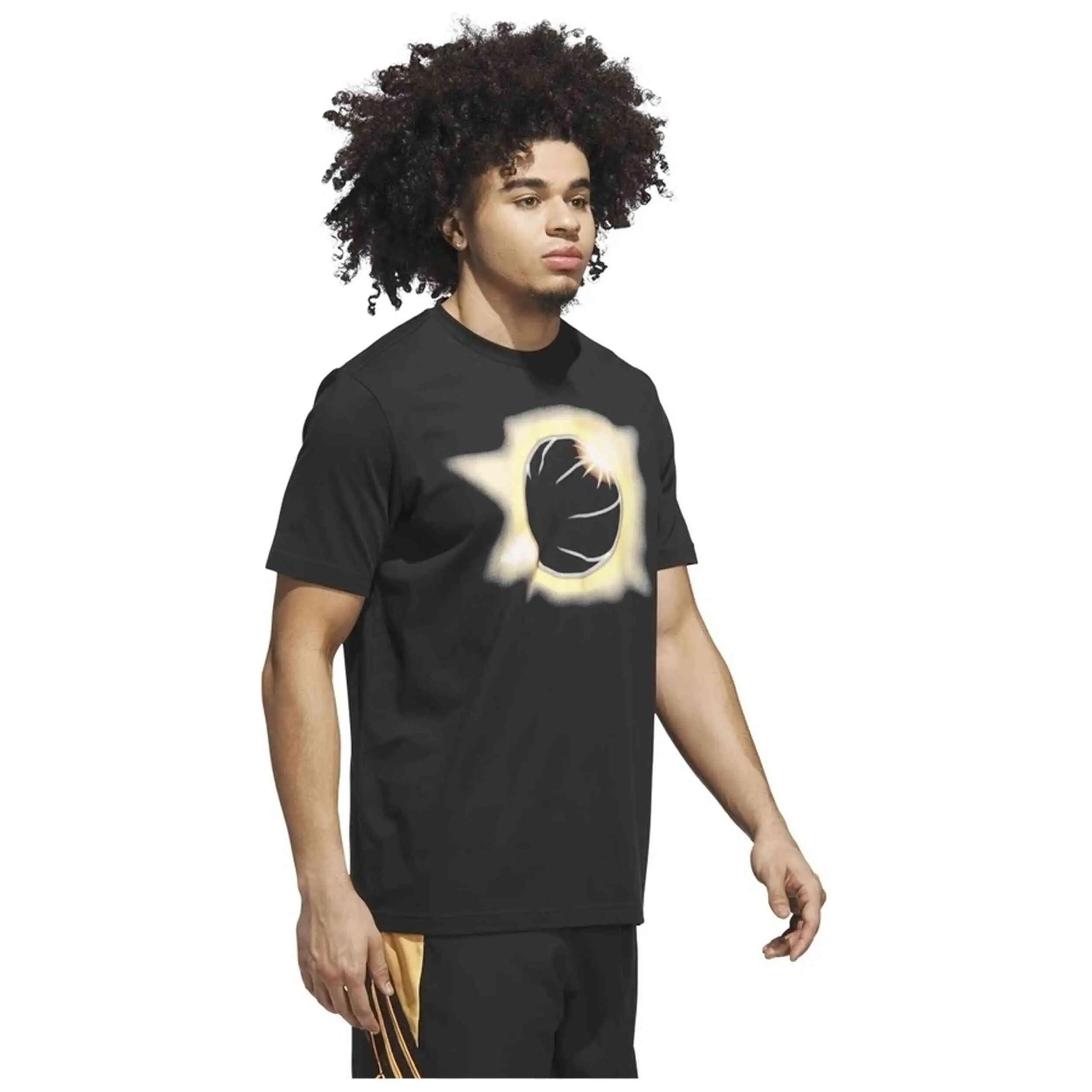 Camiseta de manga corta Adidas modelo Basketball Novelty Eclipsed Gr para hombre 4/5