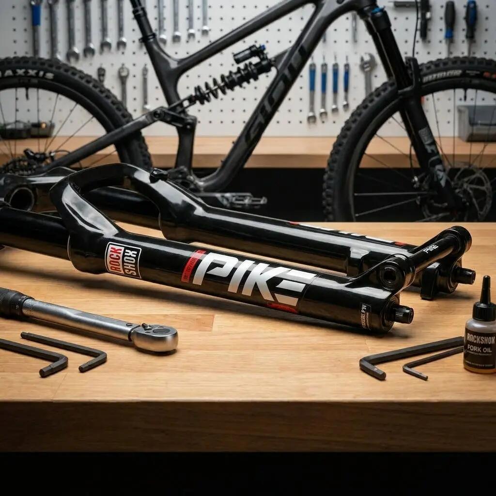 Mountainbike RockShox Pike Ultimate C1+ Zwart 3/3