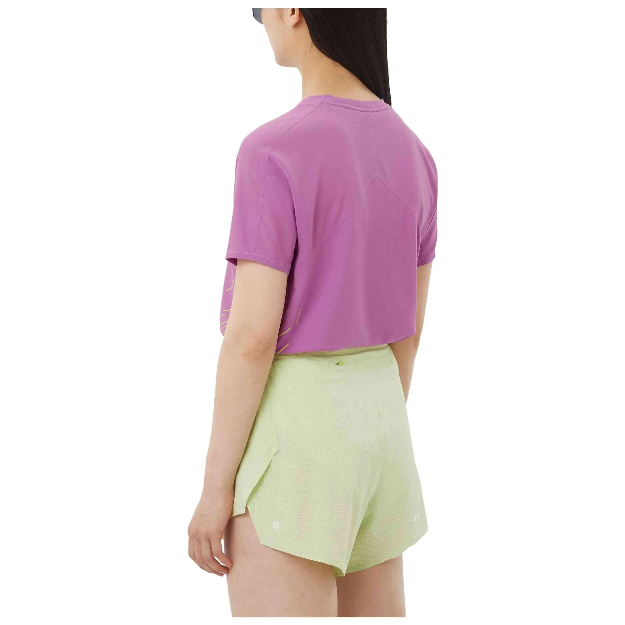 T-shirt Salomon modelo Sense Aero GFX para mulheres 4/5