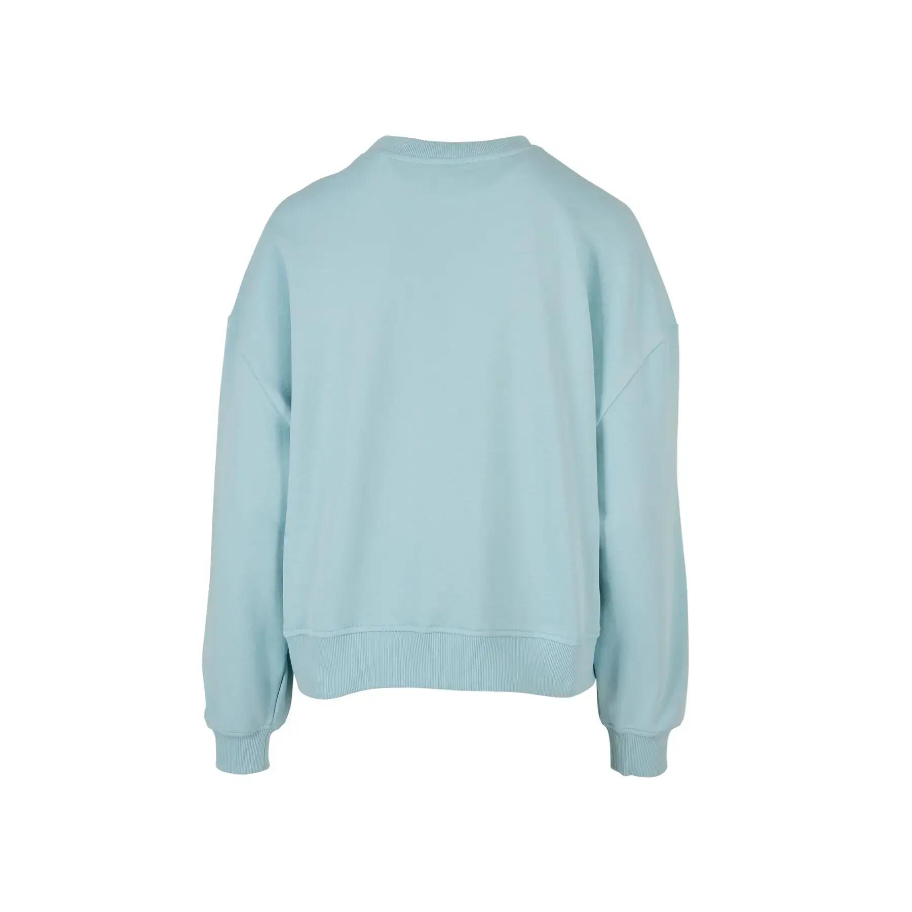 Dames sweatshirt met ronde hals Build Your Brand Oversized 2/4