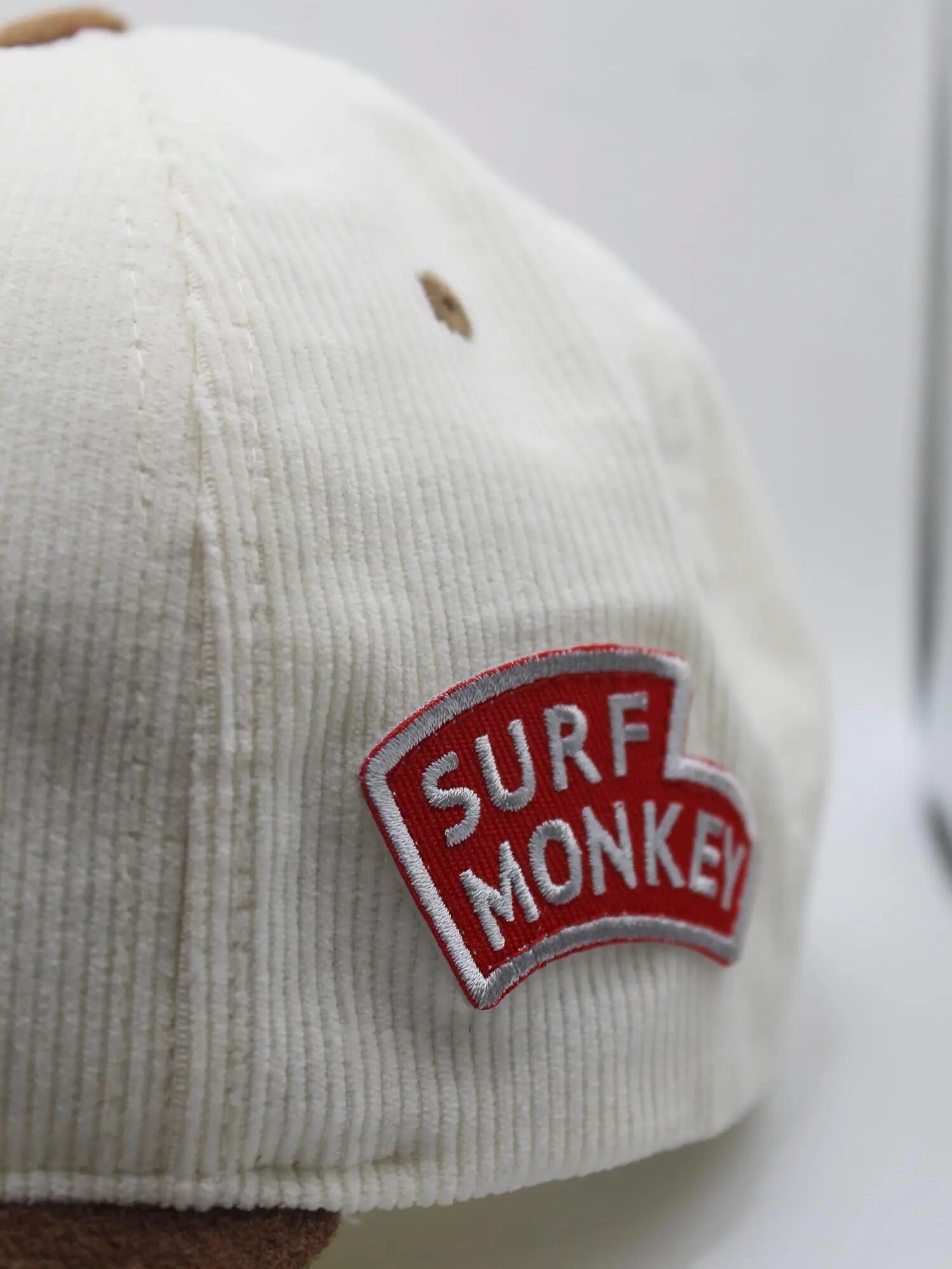 Casquette de baseball - Coton velours côtelé / Adulte / Taille unique (Blanche) 5/6