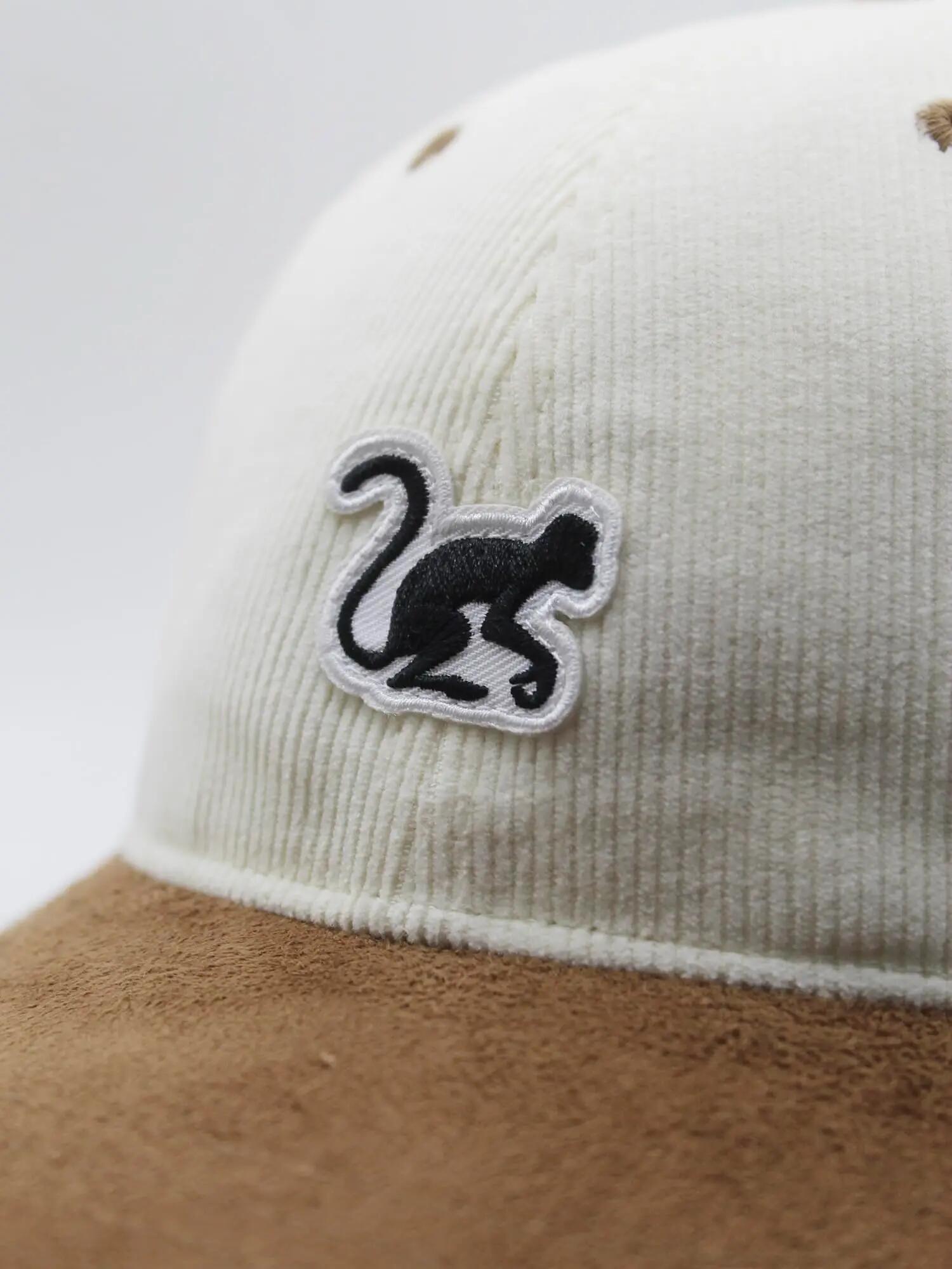 Casquette de baseball - Coton velours côtelé / Adulte / Taille unique (Blanche) 4/6