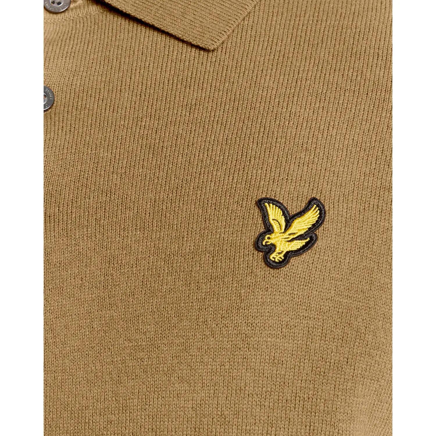 Wełniana koszulka polo z długim rękawem Lyle & Scott 6/6