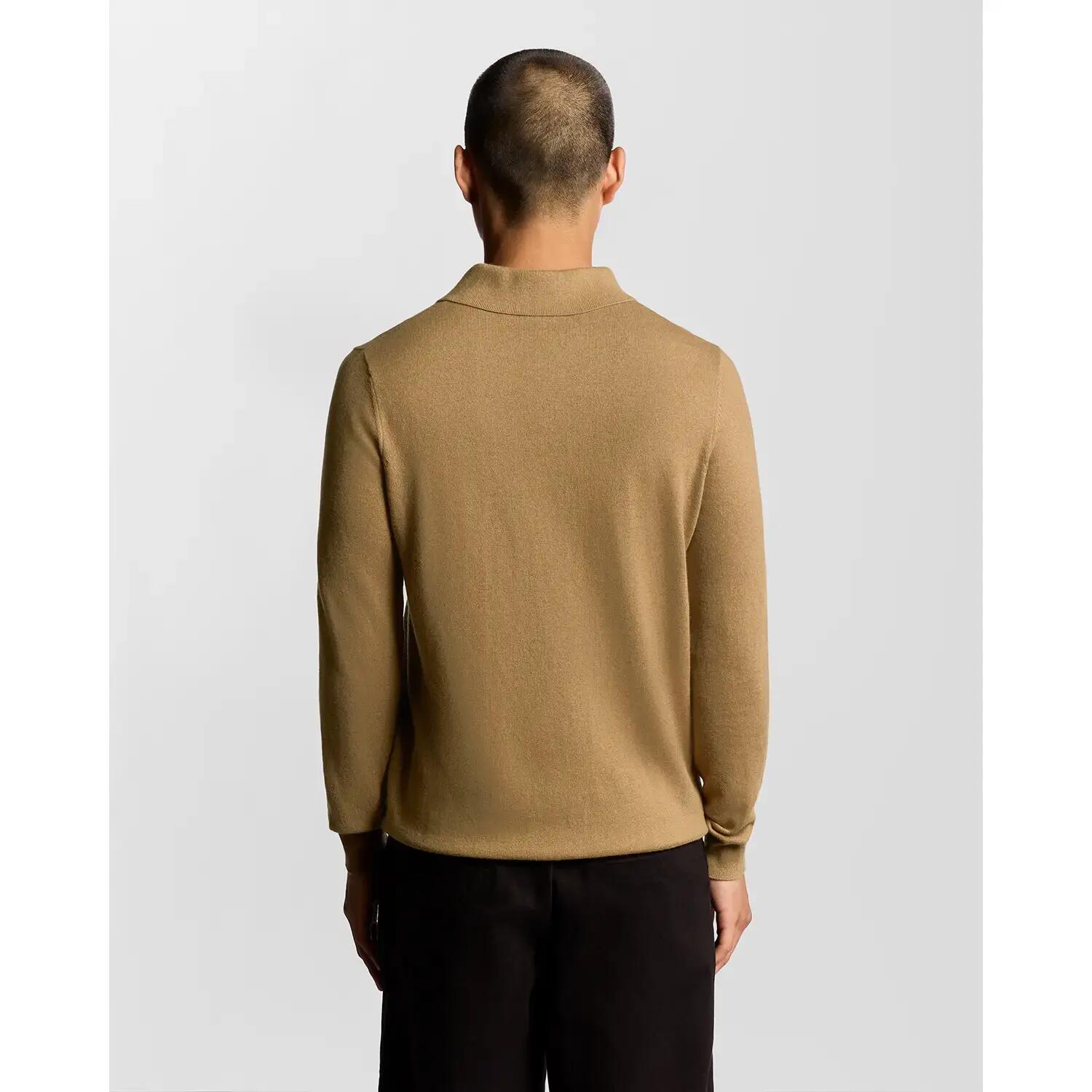 Wełniana koszulka polo z długim rękawem Lyle & Scott 4/6