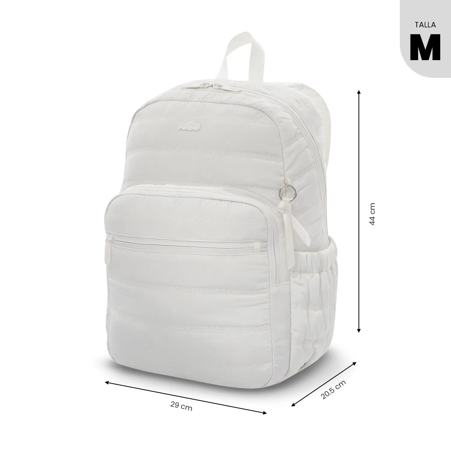 Totto Mochila urbana Moxi Coconut Milk Poliéster 29 x 44 x 20.5 cm 3/5