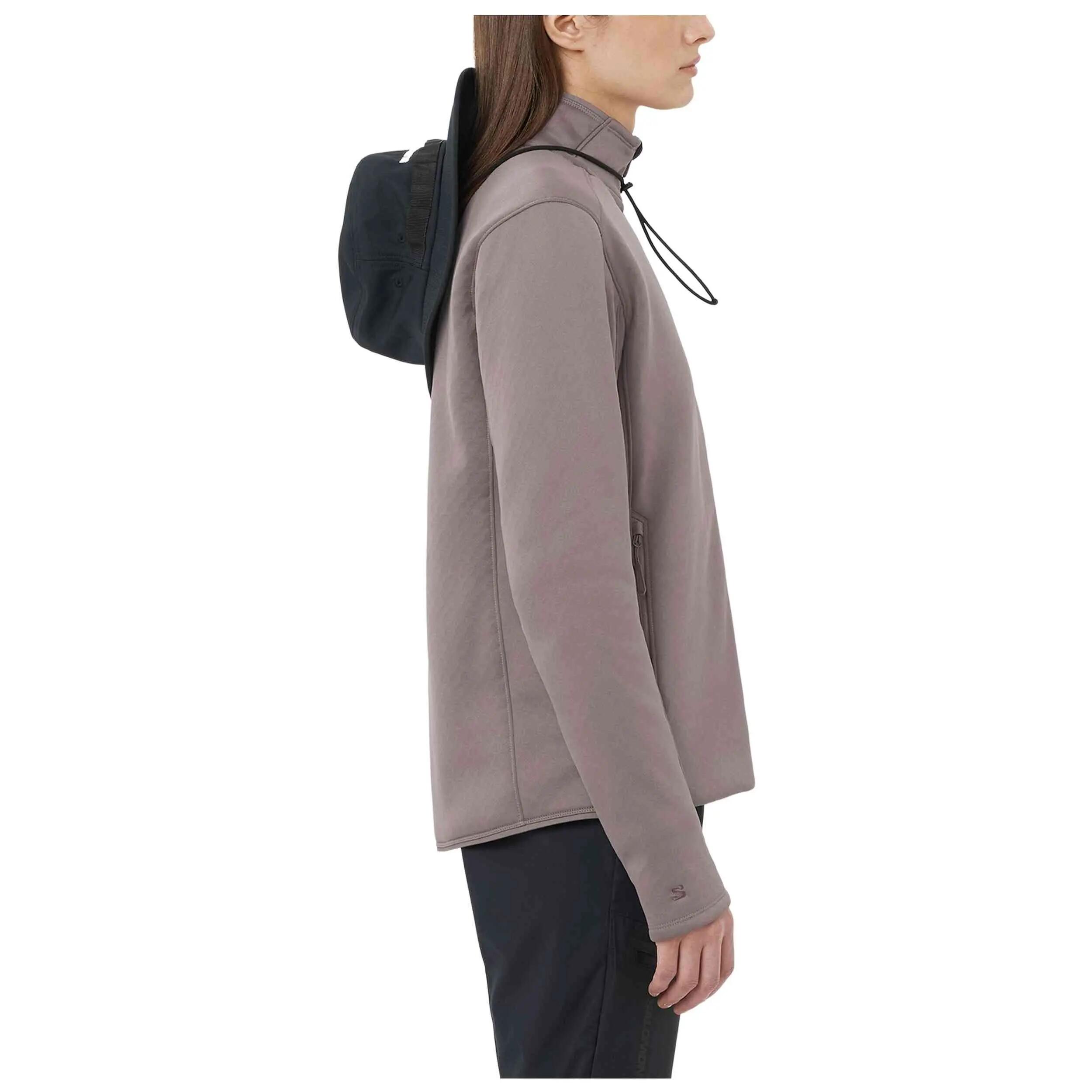 Fleecejacke Salomon Modell Outline Warm Fleece Full Zip für frauen 4/4
