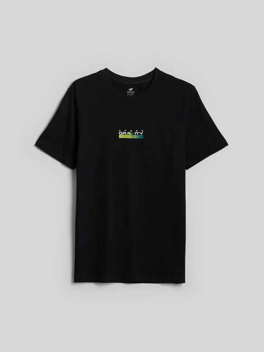 T-shirt regular z nadrukiem męski 4F 5/7