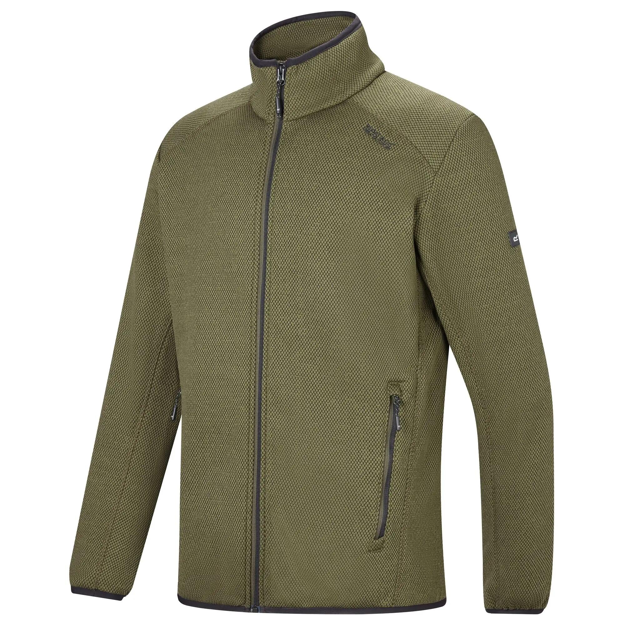 Veste Polaire Col Montant Motif/style Détail Contrasté TORRENS Homme (Kaki 4/7