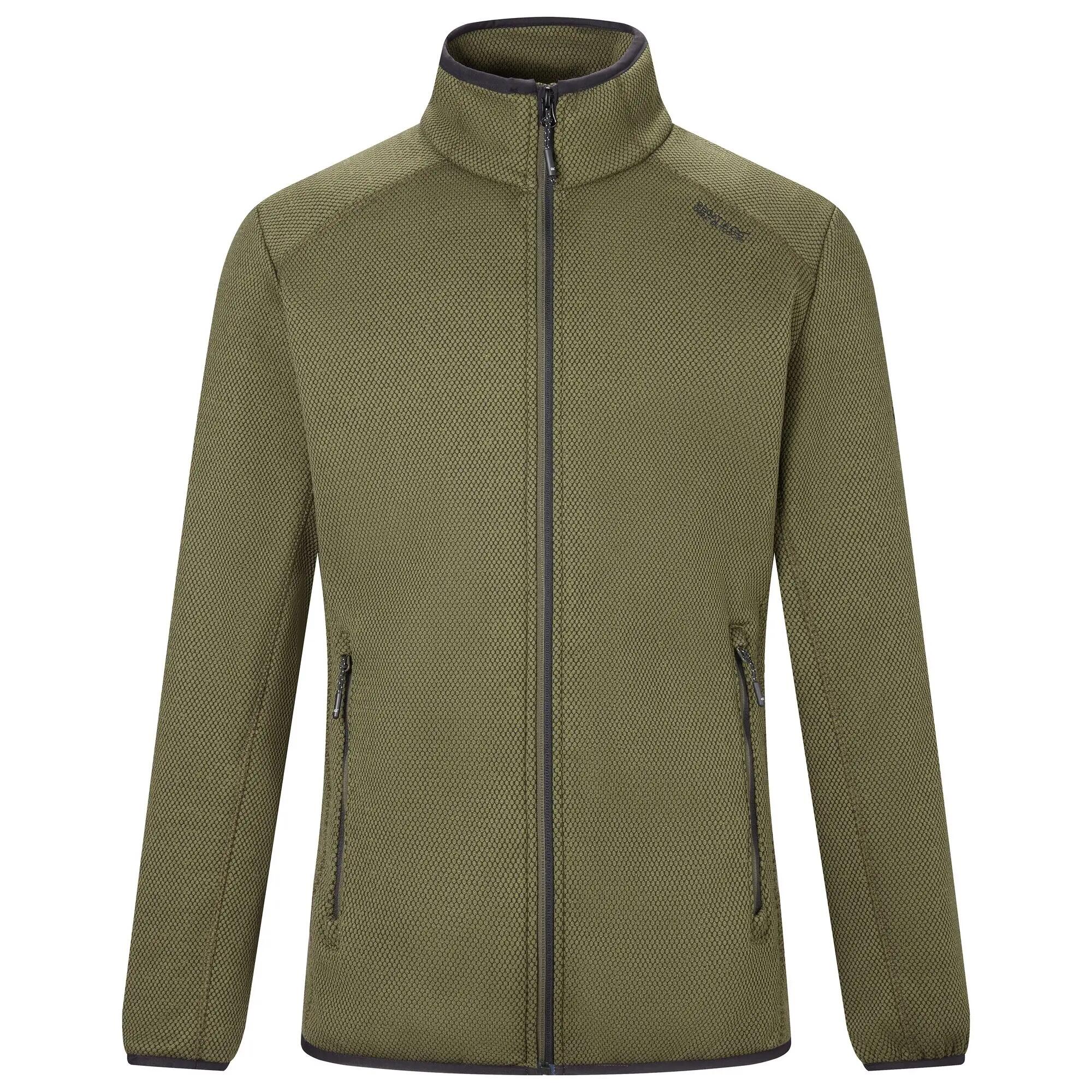 Veste Polaire Col Montant Motif/style Détail Contrasté TORRENS Homme (Kaki 2/7
